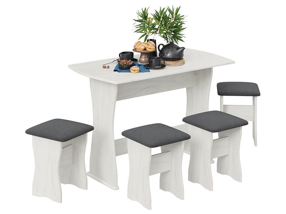 ТИП 1 (дуб крафт белый/велюр серый) - фото 2