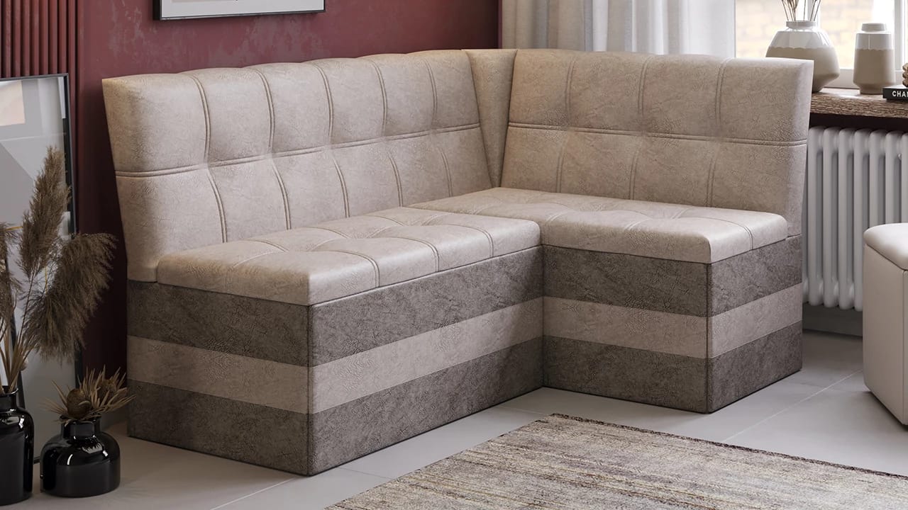 ОСКАР (микровелюр Wellmart Dark Beige/Latte) - фото 2