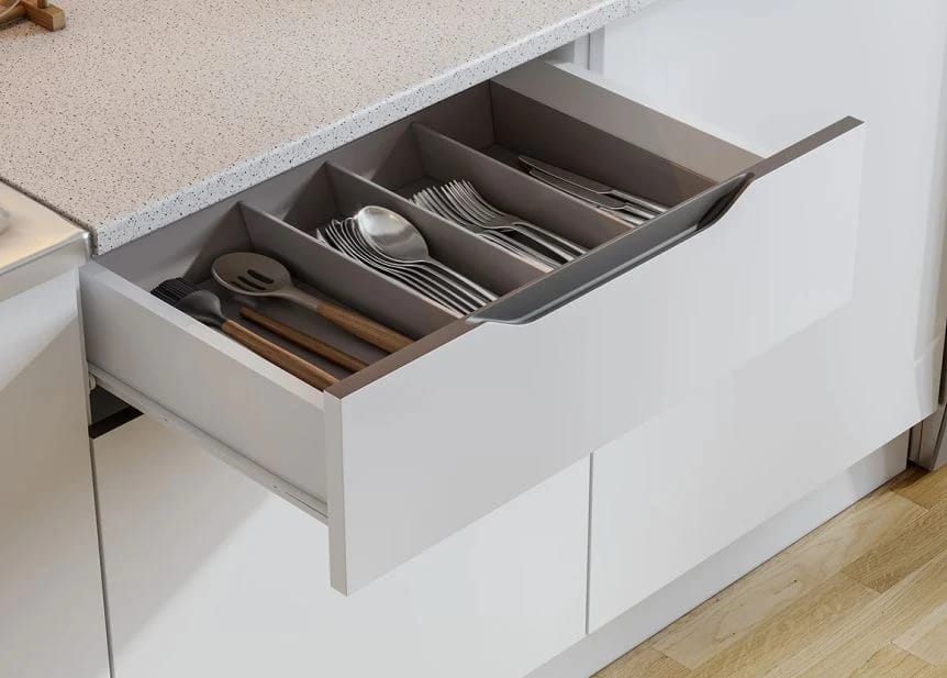 КАЙЛИ (белый/белый/столешница 26 мм ( 0.6м+0.6м), антарес) - фото 6