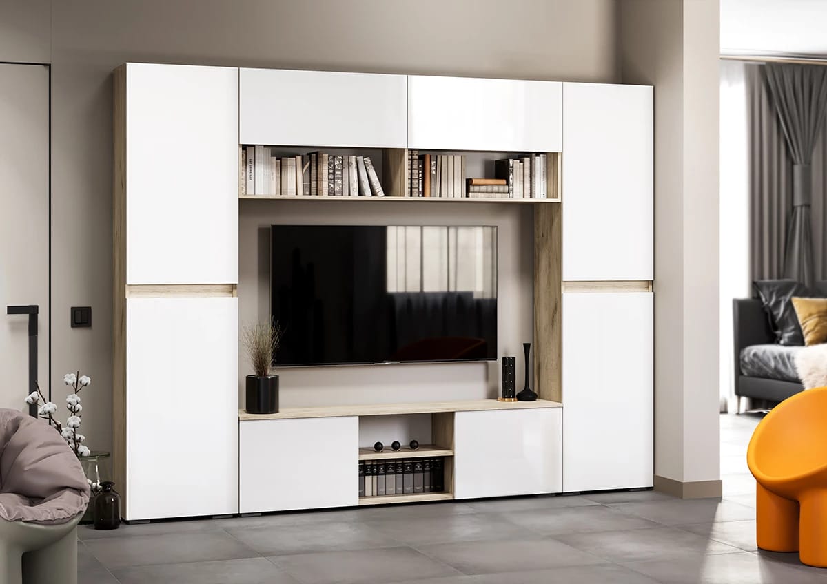 ВИРОЛА (дуб крафт серый/глянец белый) - фото 3