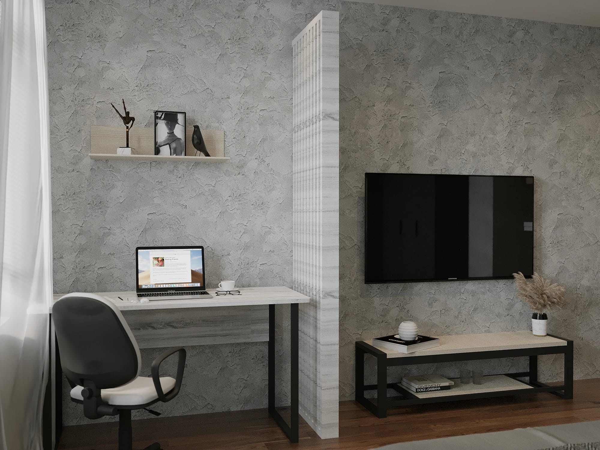 ПОЛКА 800 (800*250*200 ММ) (ясень светлый) - фото 3