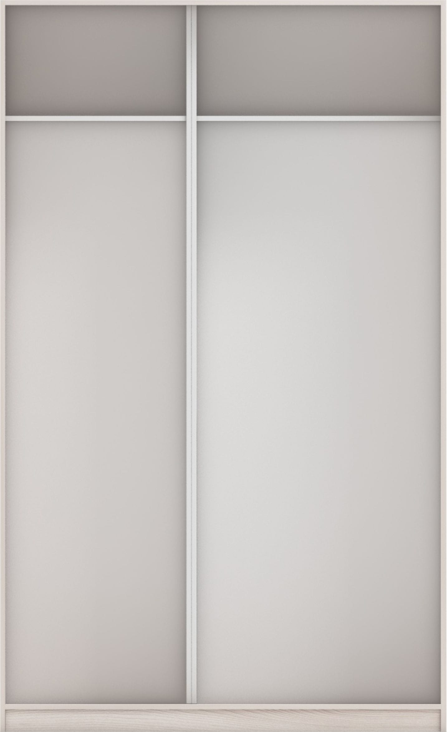 КОРПУС ШКАФА 1400*600*2300 ММ С АНТРЕСОЛЬНЫМИ ПОЛКАМИ (Корпус: ЯСЕНЬ СВЕТЛЫЙ, Наполнение: БЕЛЫЙ шагрень) - фото 3