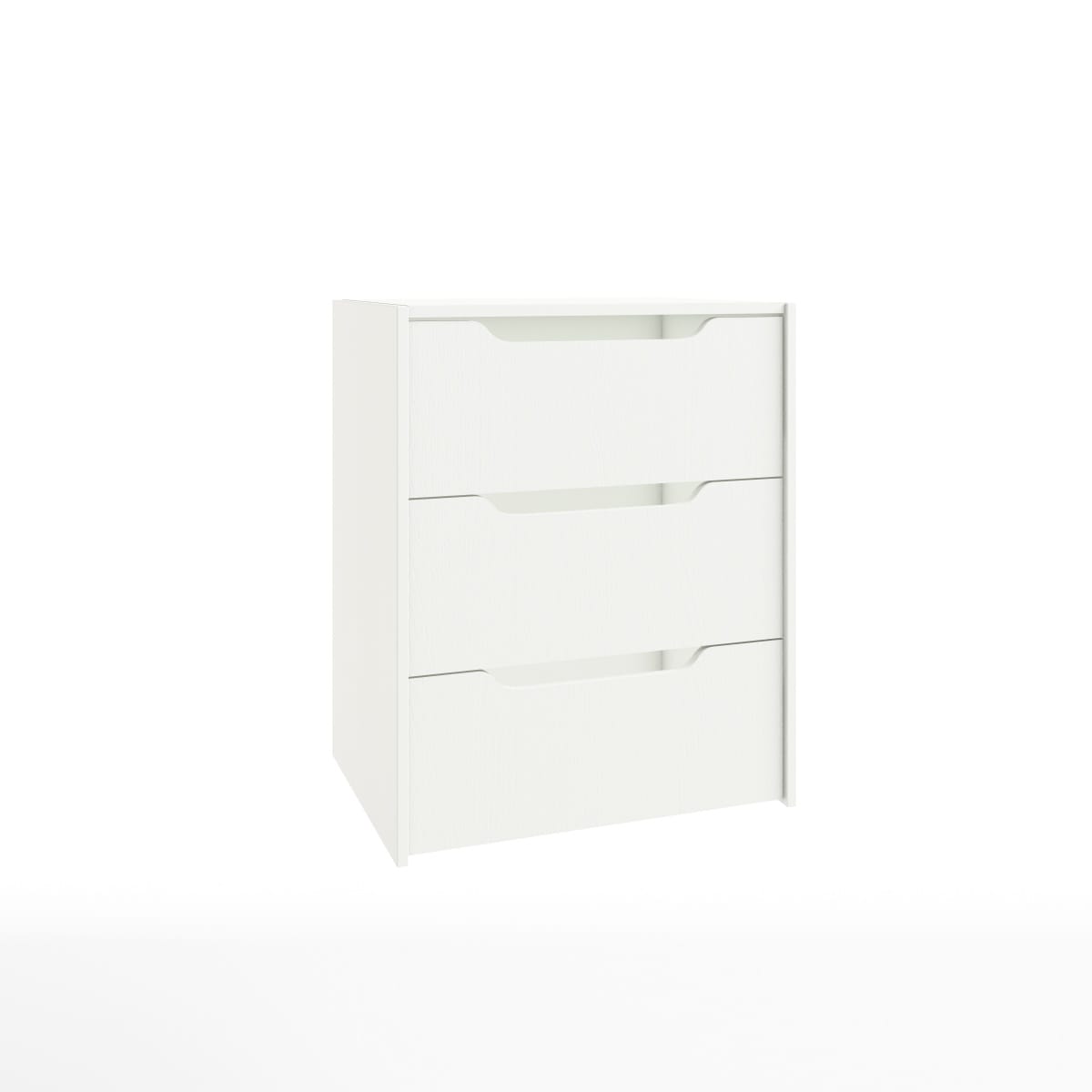 БЛОК ЯЩИКОВ ДЛЯ СЕКЦИИ 568*439 ММ (3 ЯЩ.) РАСКОМПЛЕКТ (600) (белый шагрень) - фото 1