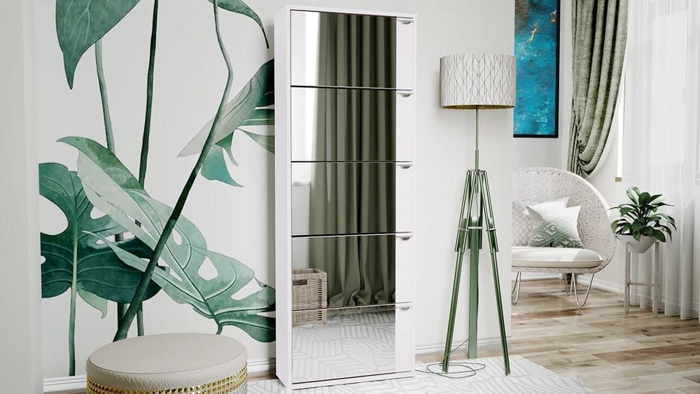 ТУМБА ДЛЯ ОБУВИ (ТИП 9) (600*230*1656ММ) (белый ясень) - фото 3