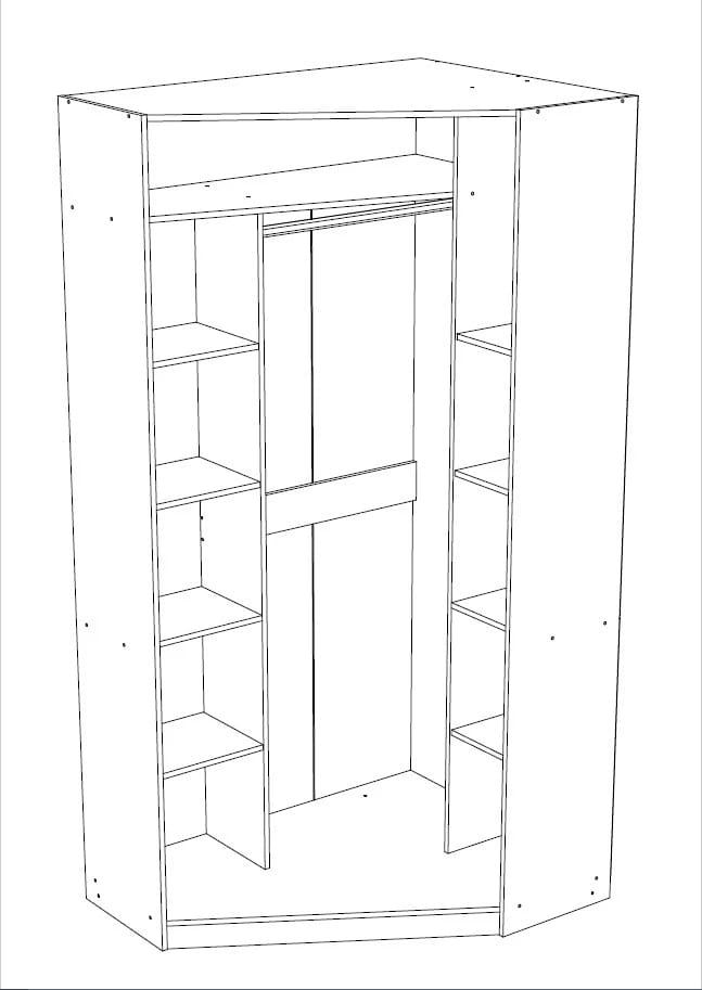 МАРК (УГЛОВОЙ ПРАВЫЙ) (венге темный/хром) - фото 2