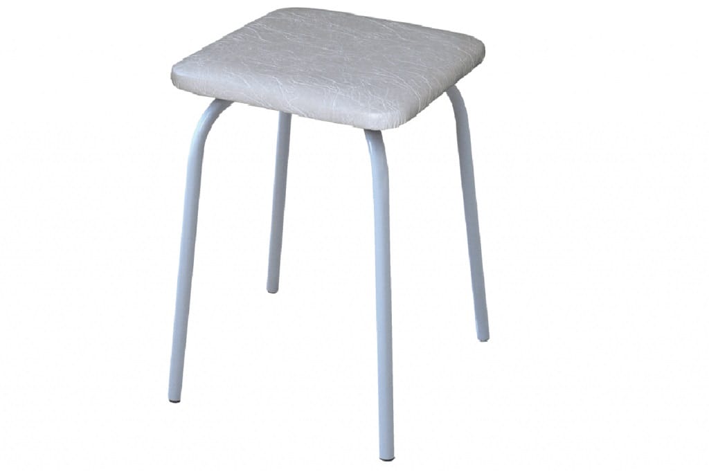 ТАБУРЕТ ТБ14.3/7 ВИНИЛИСКОЖА (Белый/Серый (03/08)) - фото 1