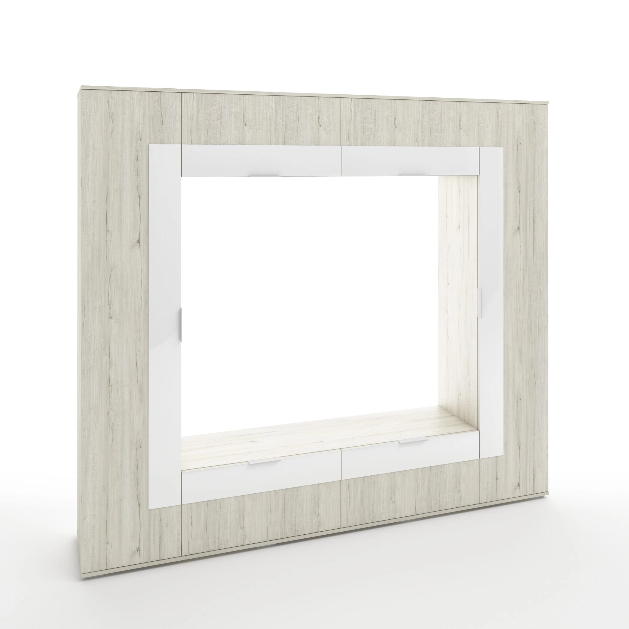 УНО (ЛДСП Соната (легкий шелк), стекло Белое) - фото 2