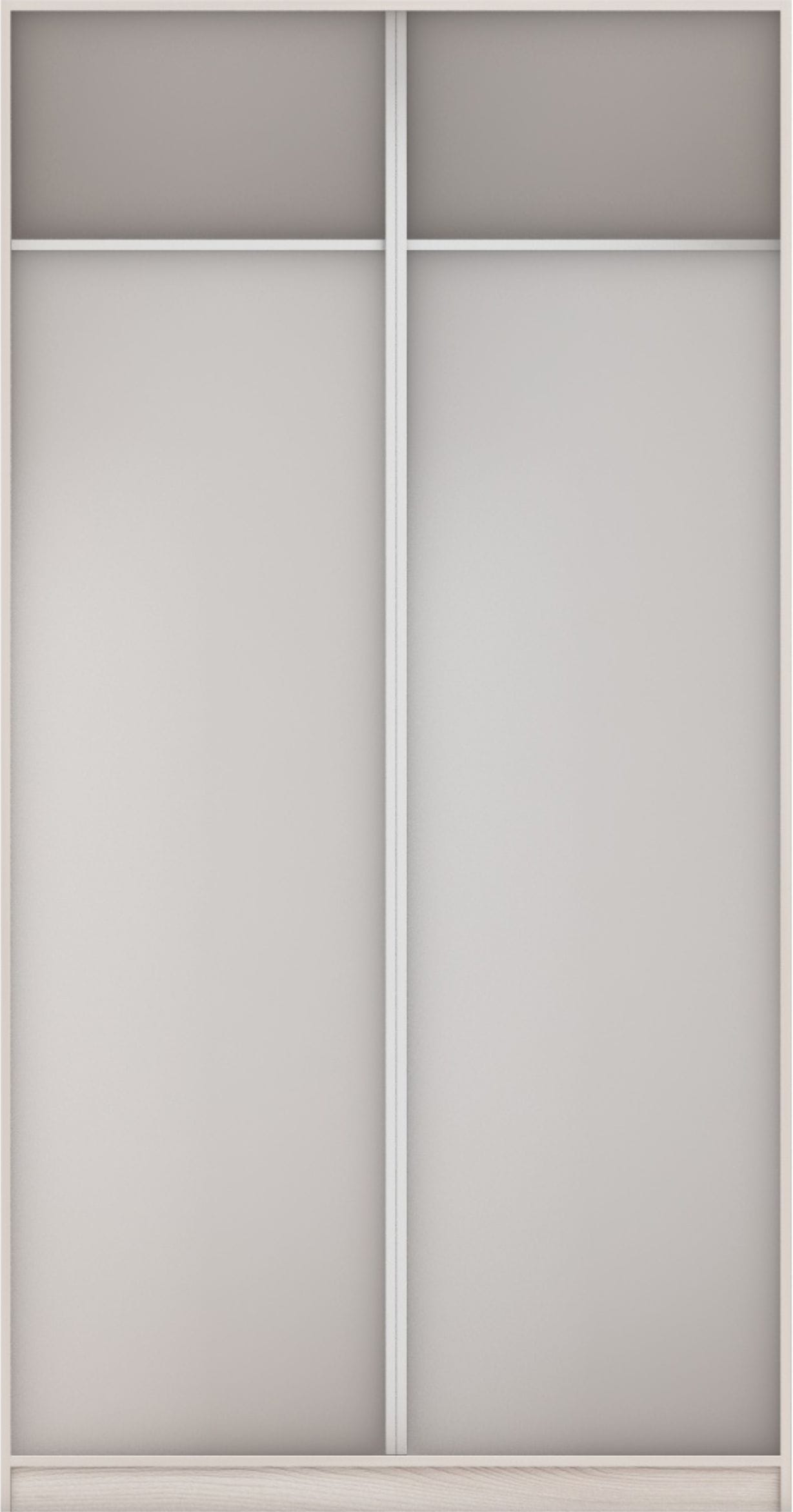 КОРПУС ШКАФА 1200*600*2300 ММ С АНТРЕСОЛЬНЫМИ ПОЛКАМИ (Корпус: ЯСЕНЬ СВЕТЛЫЙ, Наполнение: БЕЛЫЙ шагрень) - фото 3