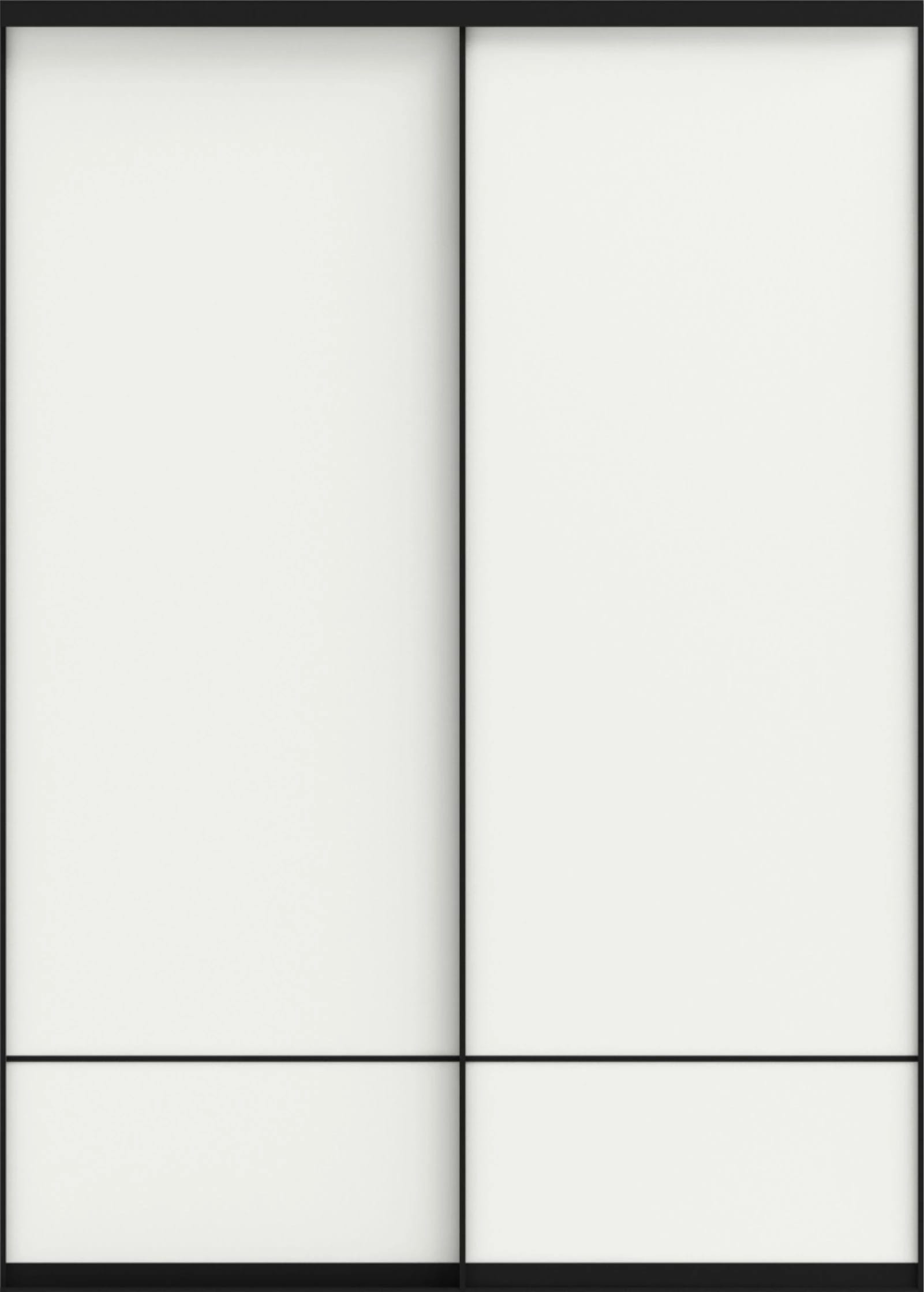 SLIM (ЛДСП) (белый матовый/профиль черный Slim) - фото 2