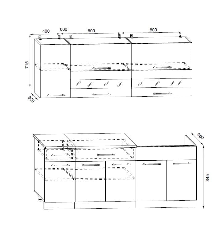 МАША (корпус Венге/фасад Дуб сонома/венге/столешница Антарес) - фото 3