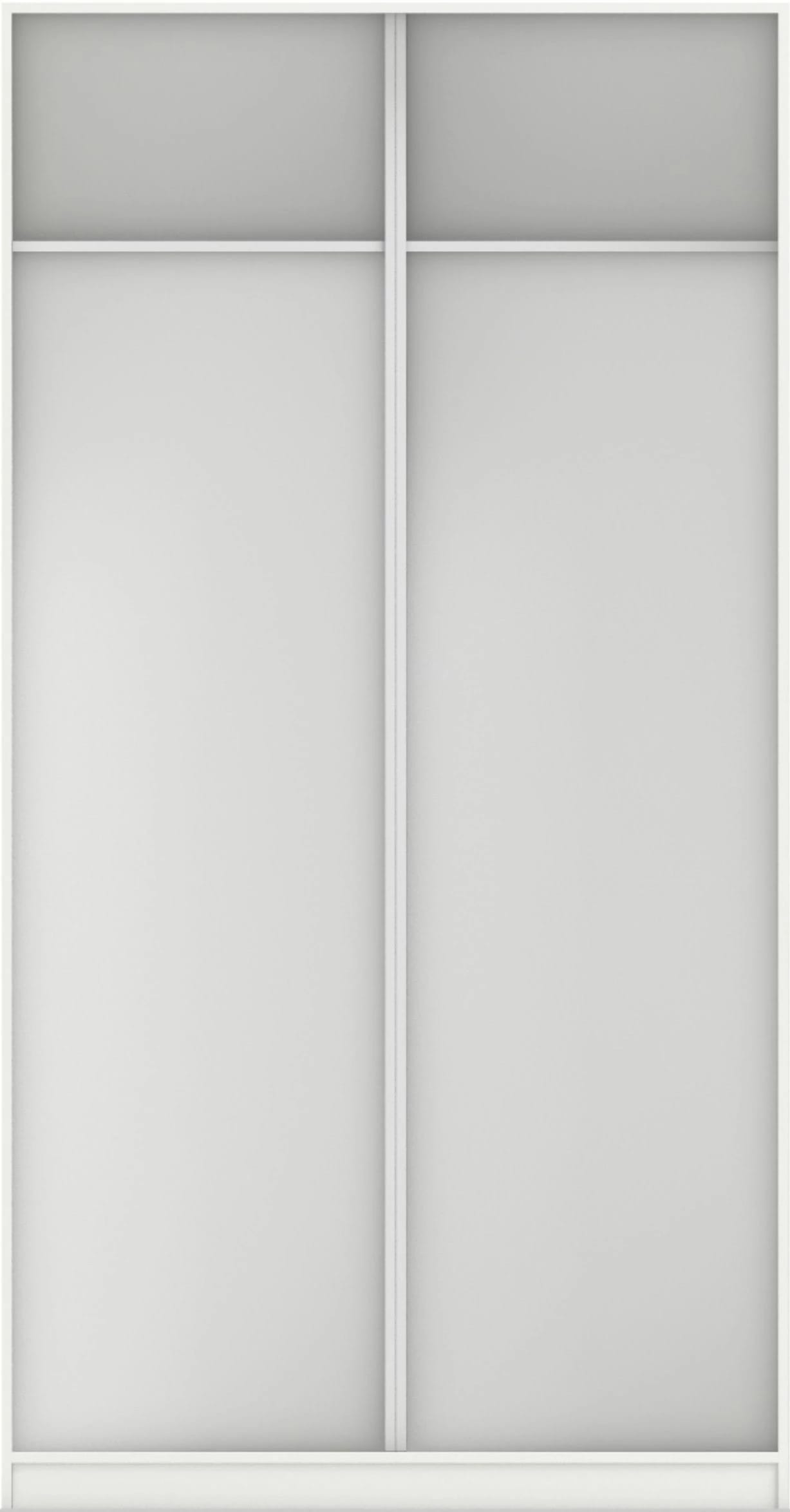 КОРПУС ШКАФА 1200*450*2300 ММ С АНТРЕСОЛЬНЫМИ ПОЛКАМИ (Корпус: БЕЛЫЙ шагрень, Наполнение: БЕЛЫЙ шагрень) - фото 3