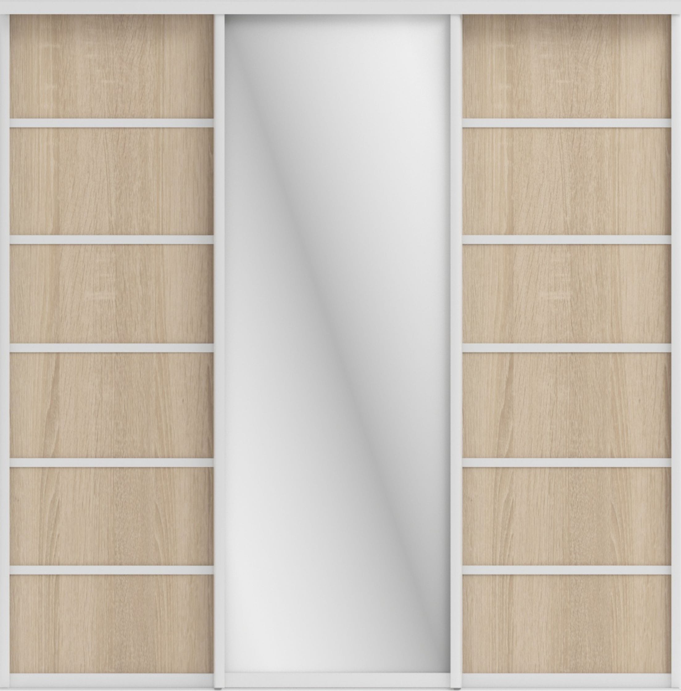 СТИВ (ЗЕРКАЛО/ЛДСП) (дуб сонома/хром) - фото 2