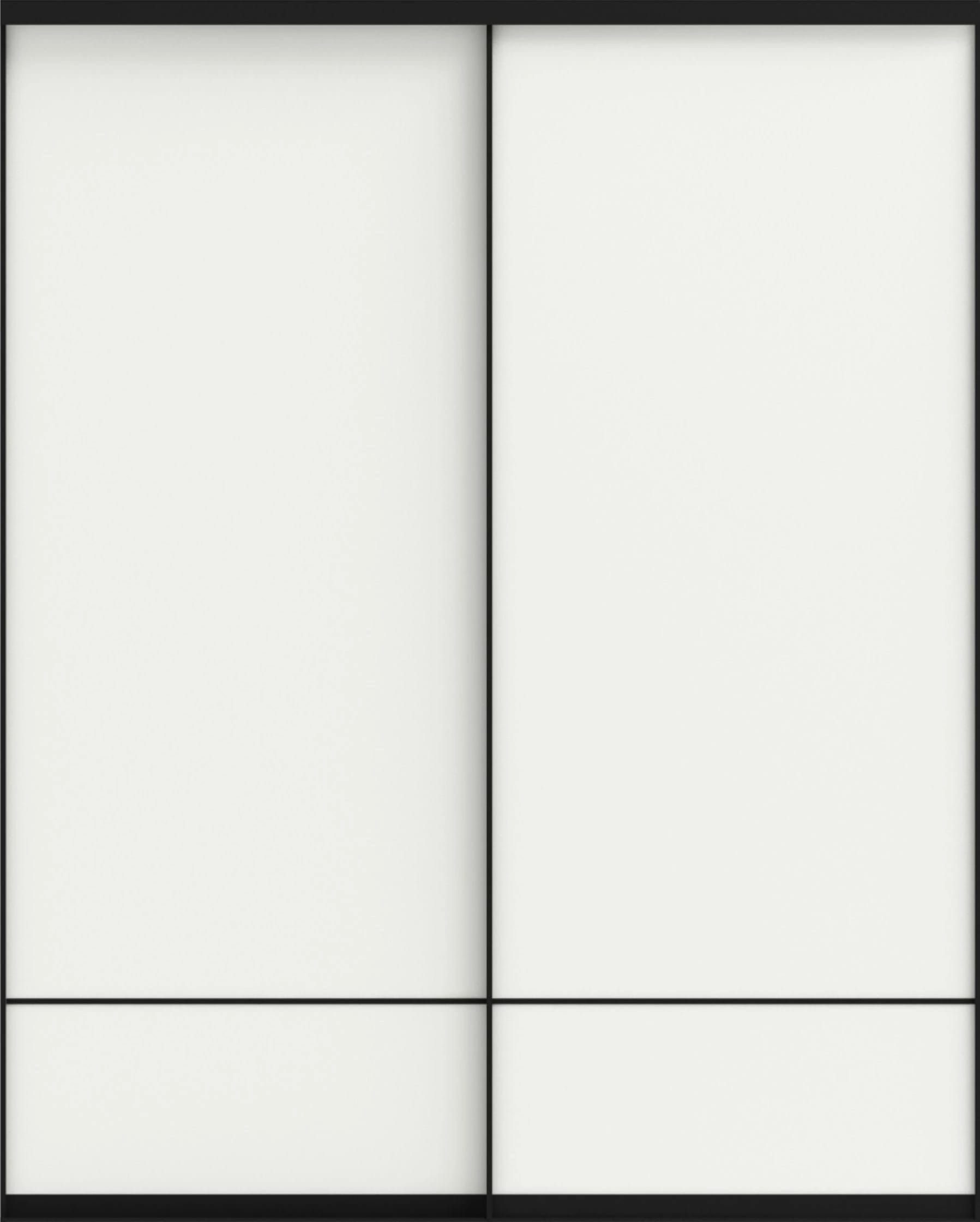 SLIM (ЛДСП) (белый матовый/профиль черный Slim) - фото 2