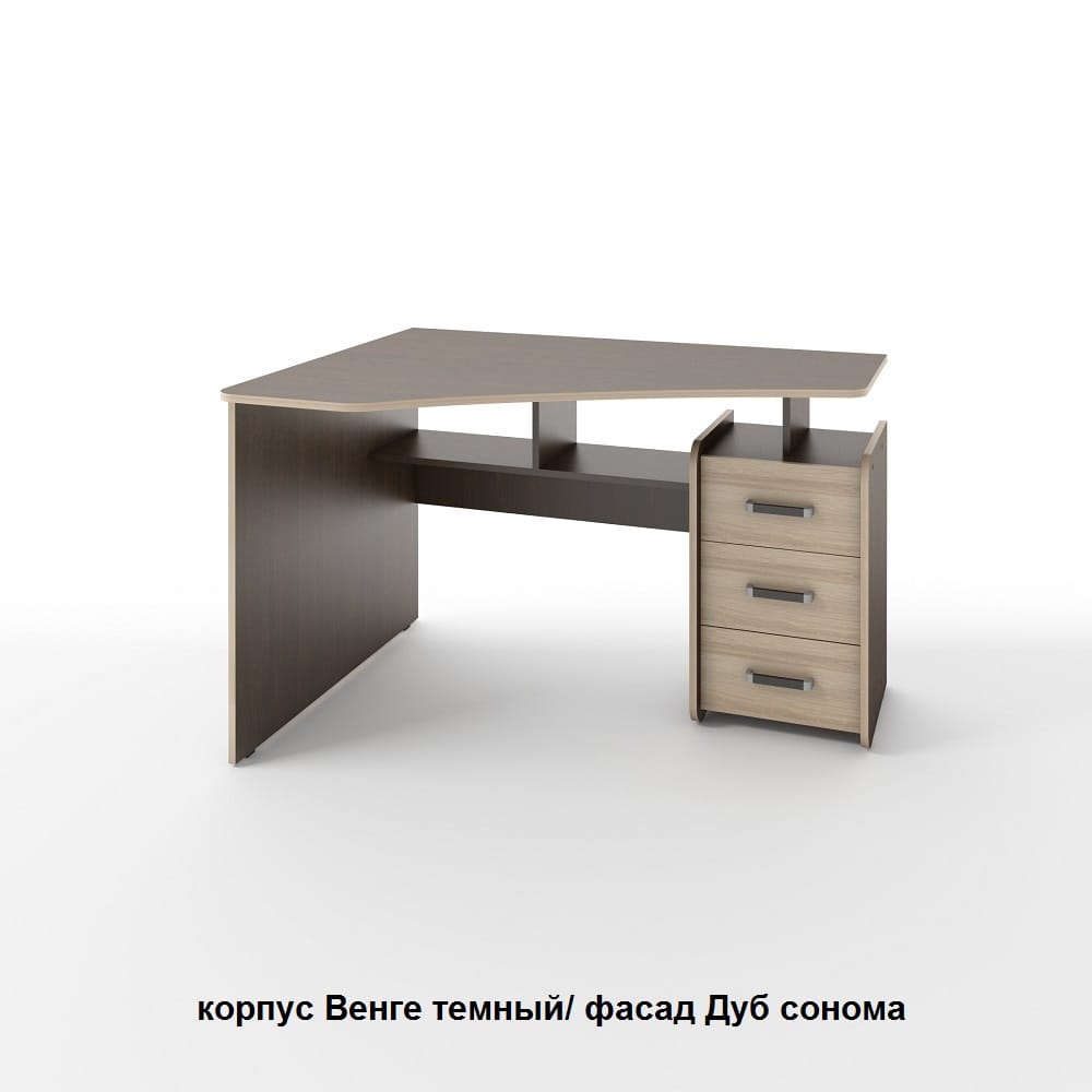 ГЛАЙД (корпус венге темный/ фасад дуб сонома/ кромка дуб сонома) - фото 1