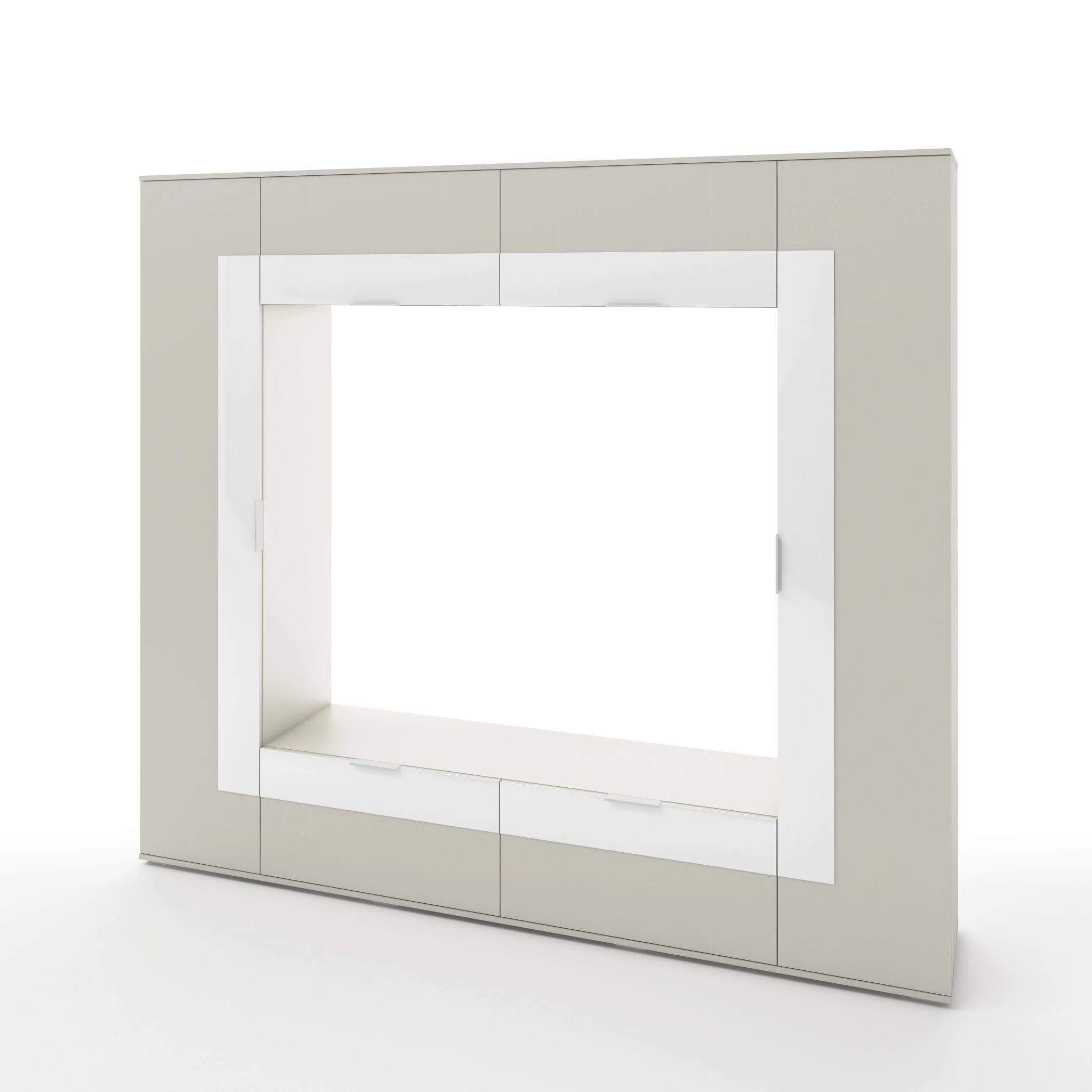 УНО (ЛДСП Фантом, стекло Белое) - фото 1