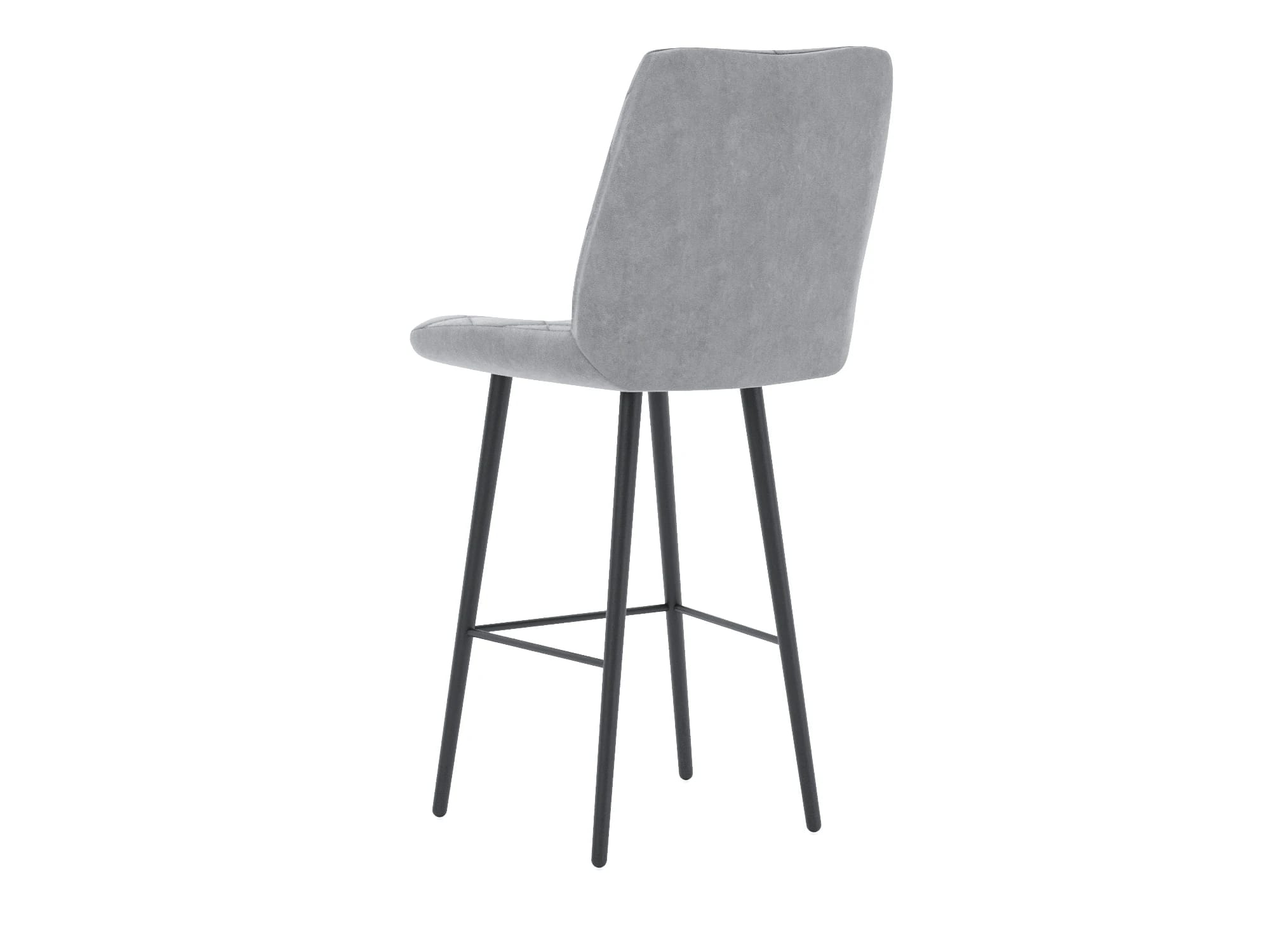 ОМЕГА (Сиденье (Текстиль велюр LEONARDO 14 (серый)/основание черная матовая (муар)) - фото 3