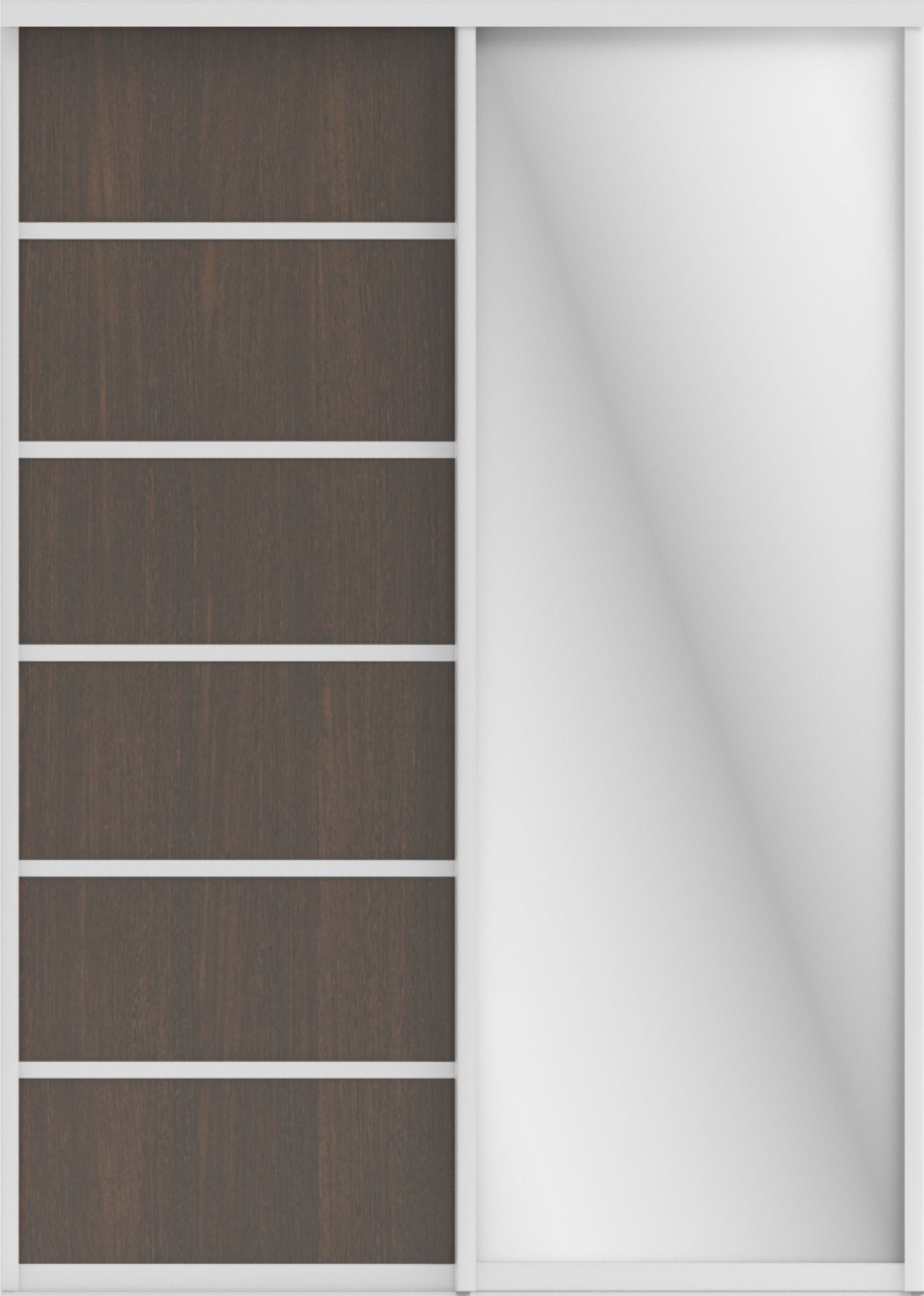 СТИВ (ЗЕРКАЛО/ЛДСП) (венге темный/хром) - фото 2