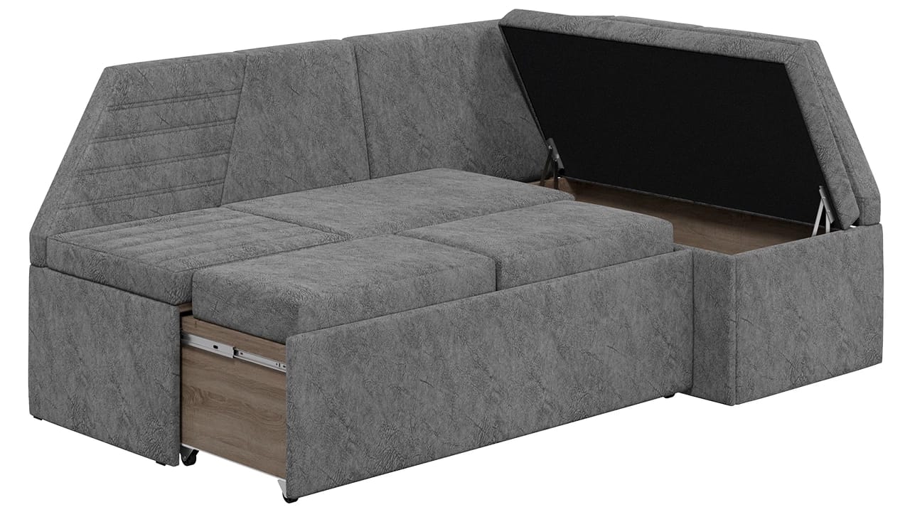 ЛОНДОН (Дуб сонома трюфель/Микровелюр Wellmart Silver) - фото 4