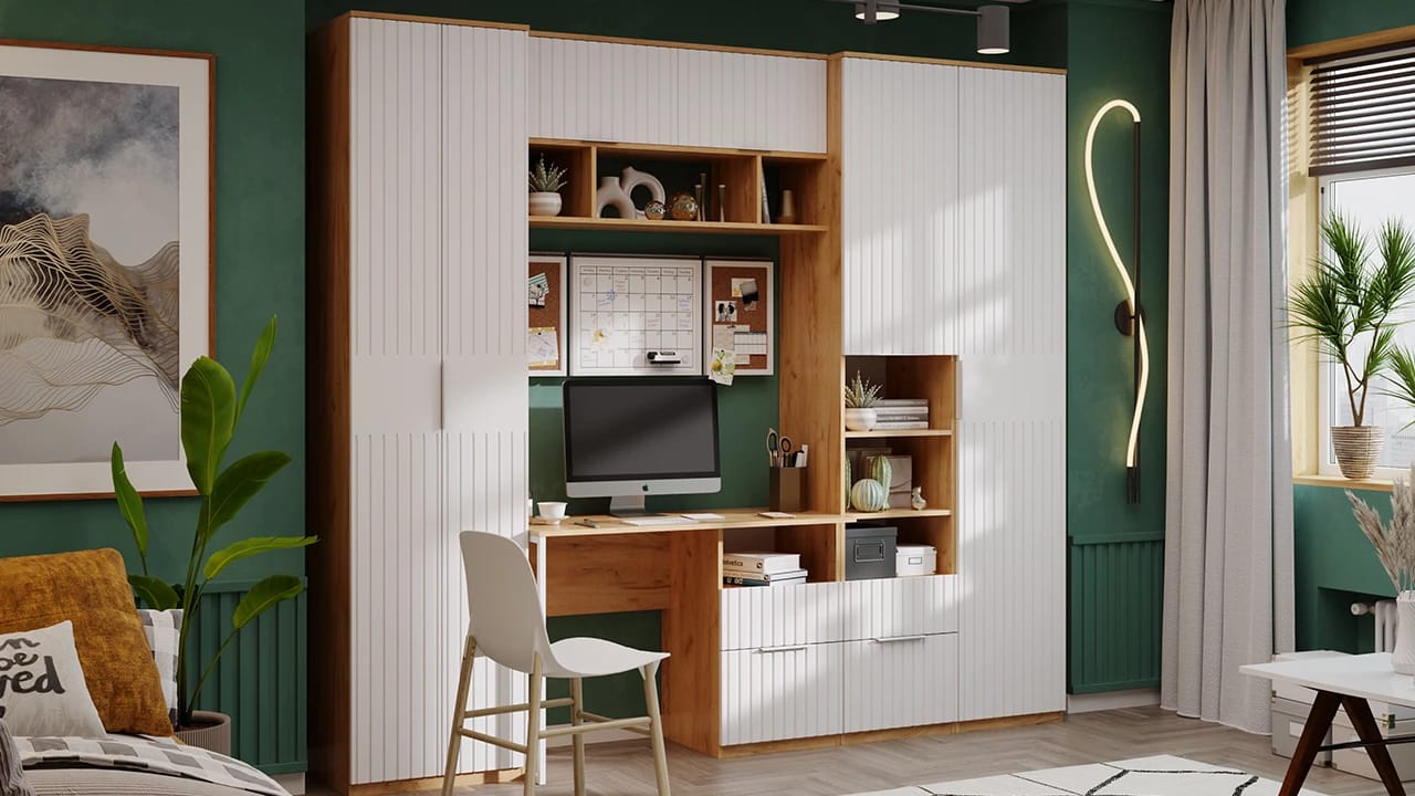 ХИЛТОН (дуб крафт золотой/белый матовый) - фото 4