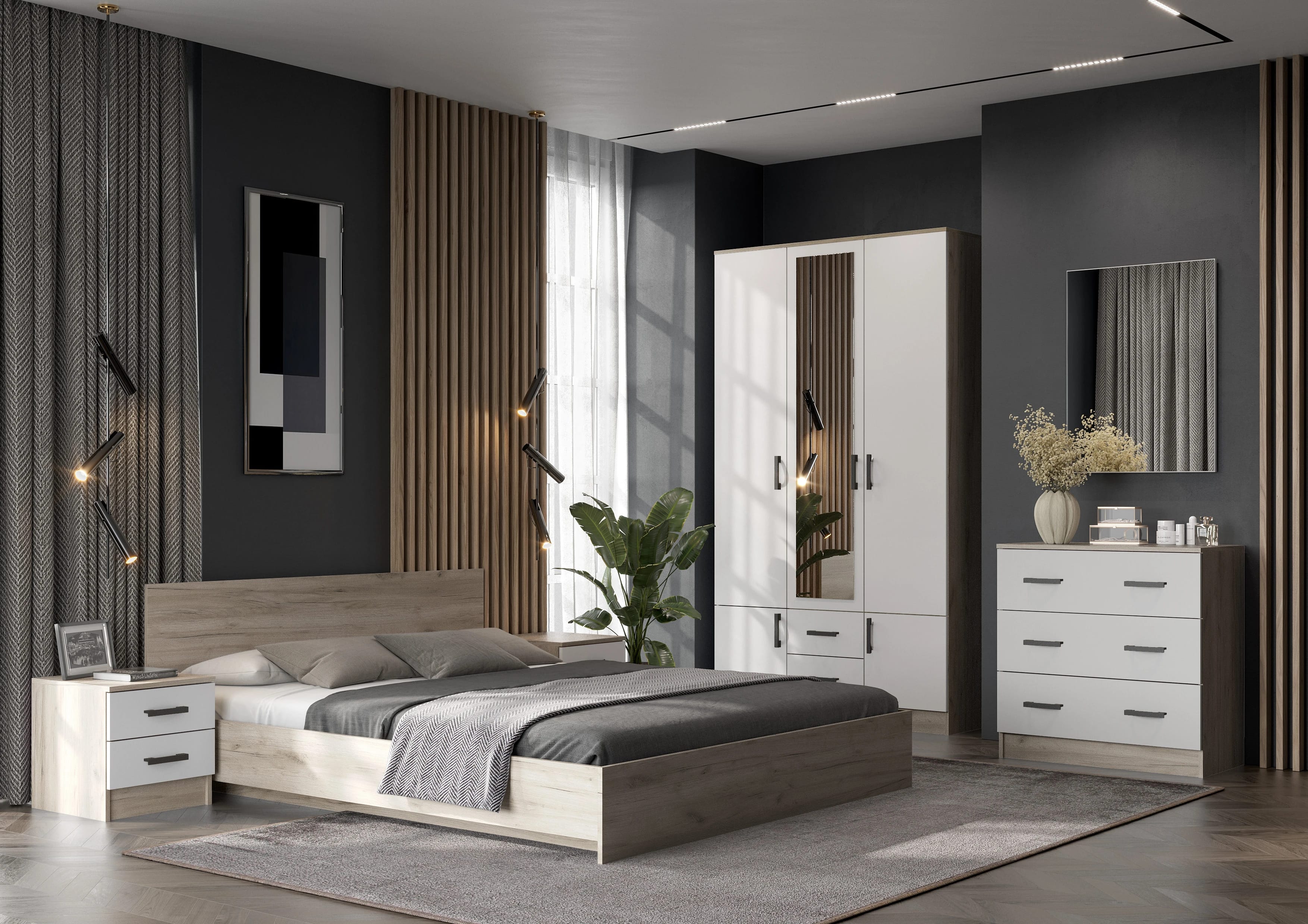 РОНДА (дуб крафт серый/белый) - фото 6