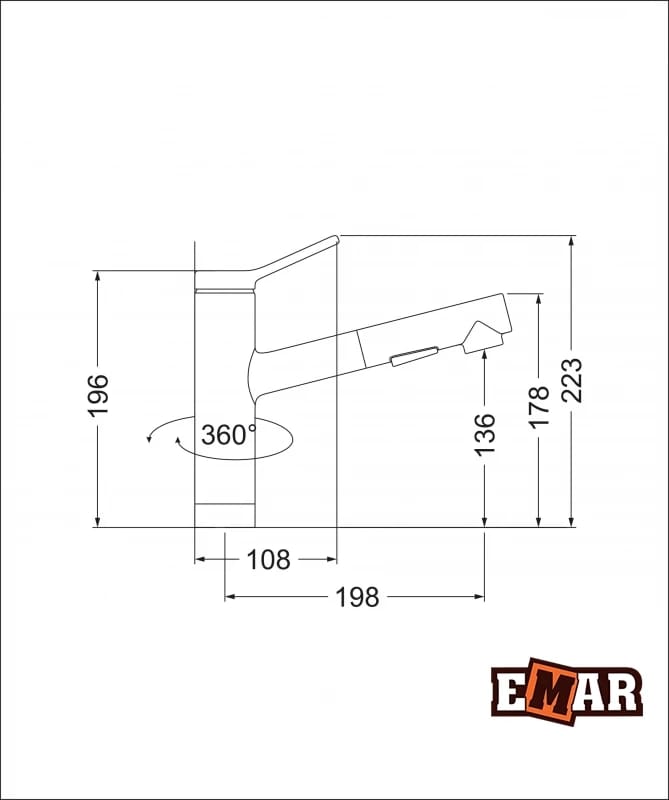 EMAR гранит ЕС-3012, смеситель (1. песок/сардоникс) - фото 4