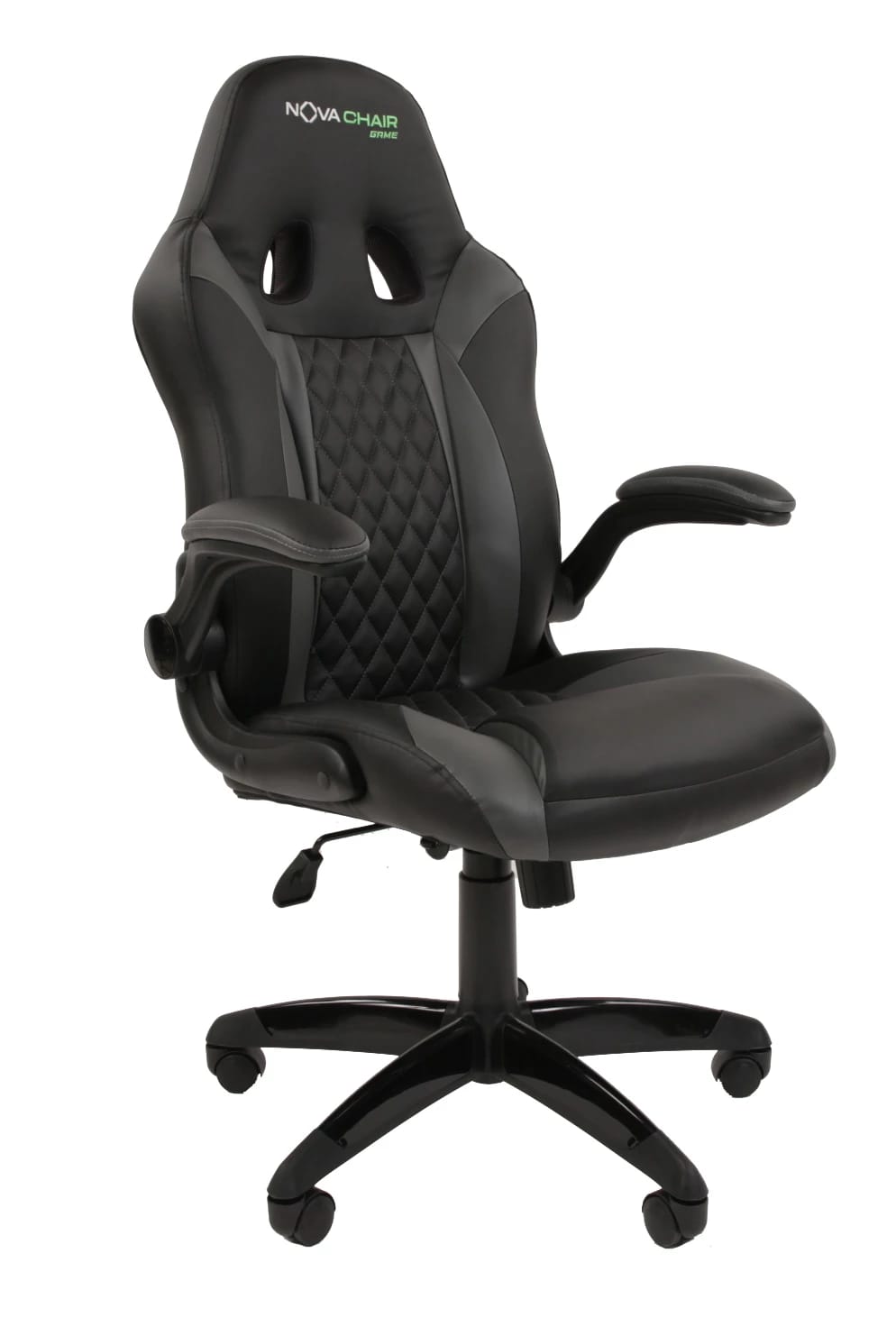 NOVA CHAIR GAME X2 (черно-серый) - фото 1