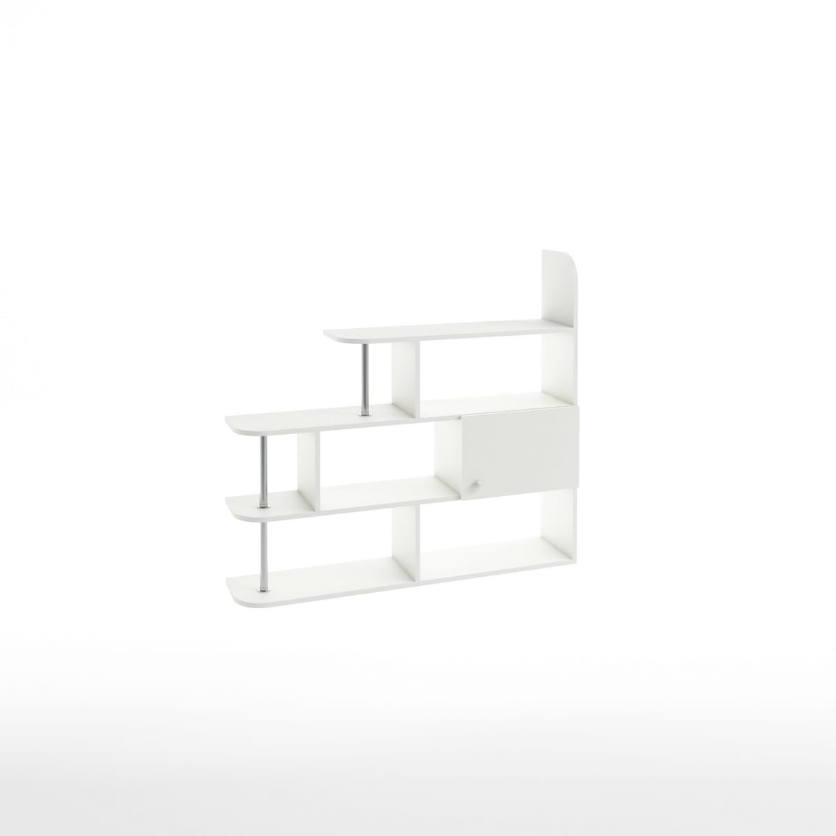 ПОЛКА №1 (1200*270*1100 ММ) (белый шагрень) - фото 1