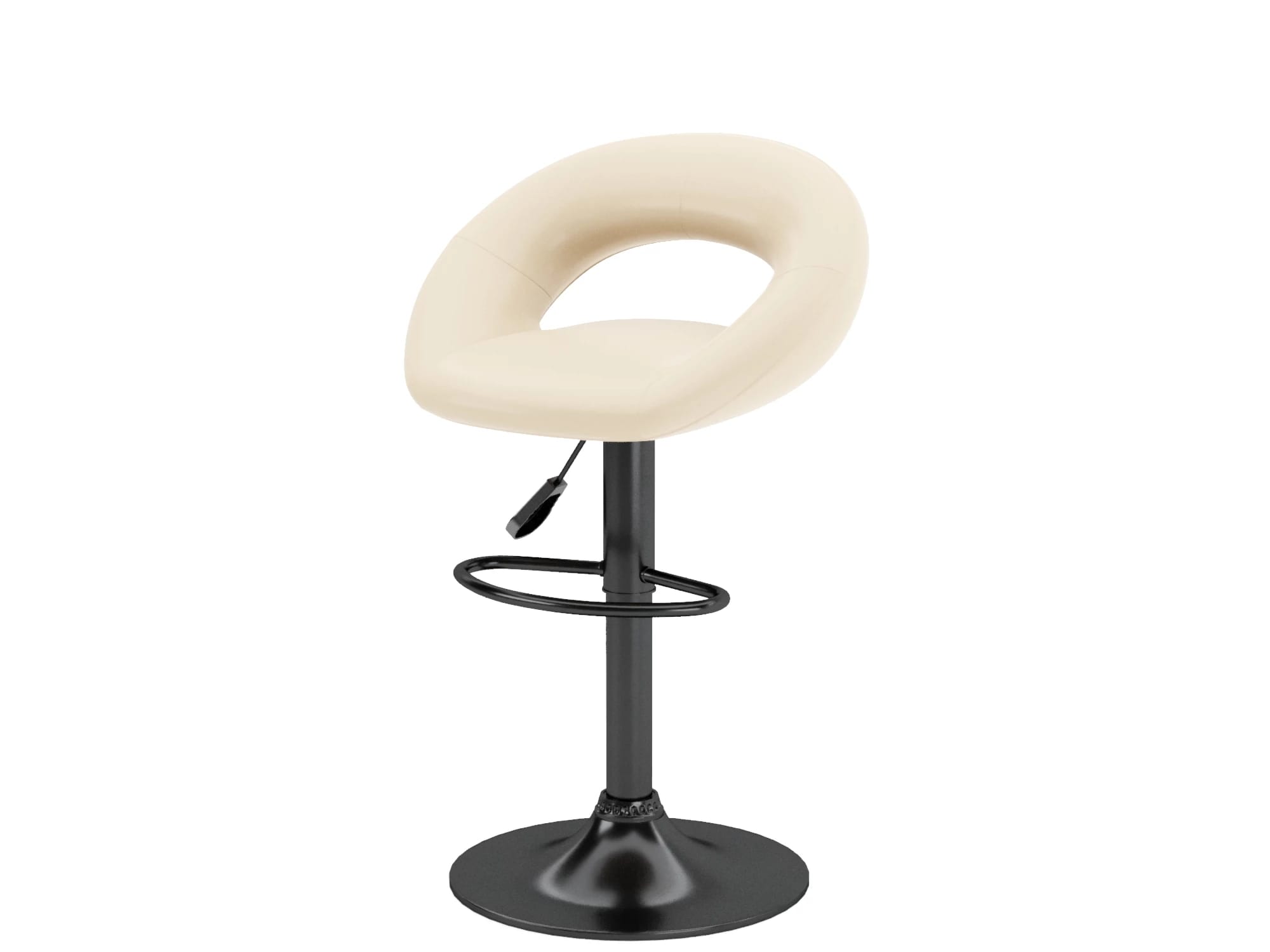 Стул барный (арт. ZS-603), опора ЧЕРНЫЙ (комплект 2 шт.) (Pu beige (к/з бежевый)) - фото 2