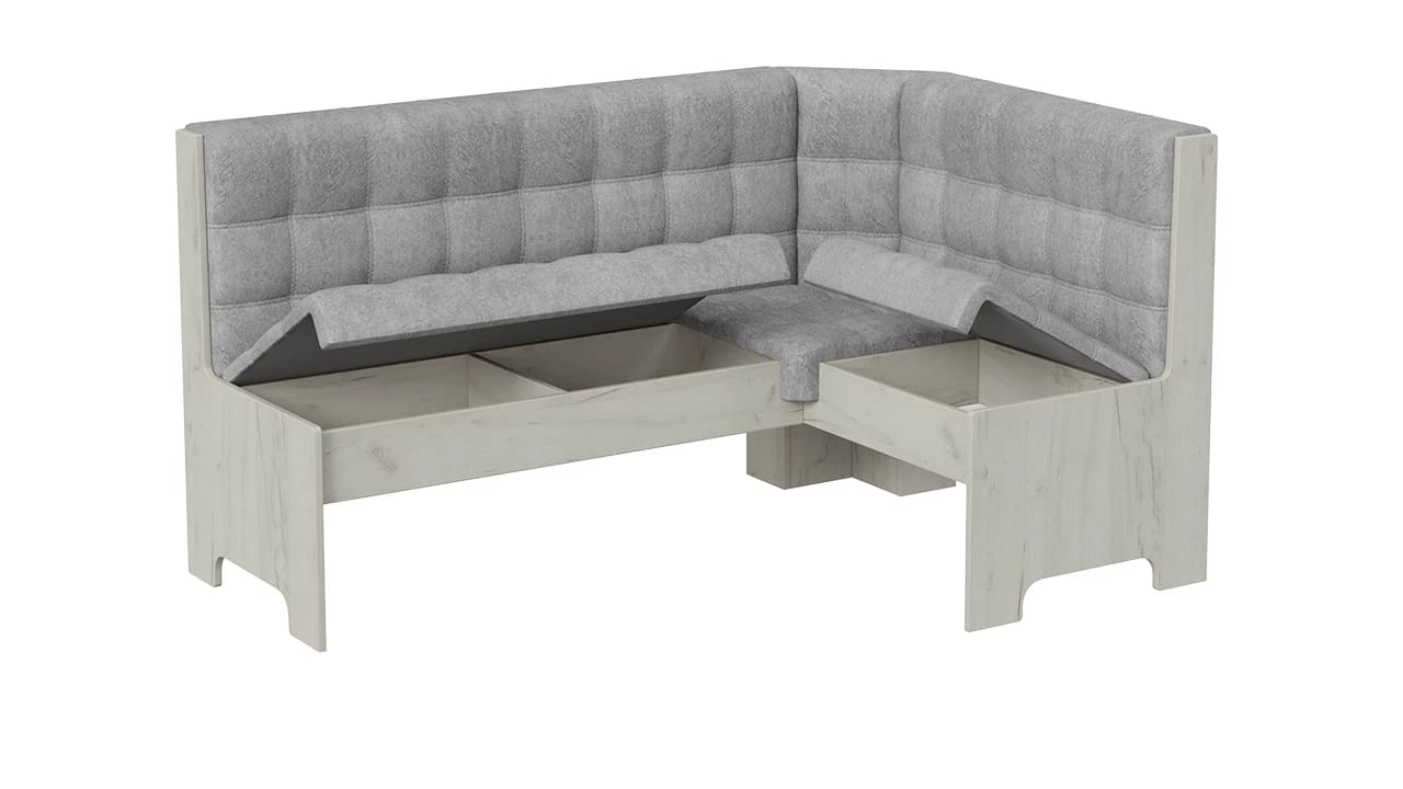 ФЛОРИДА (дуб крафт белый/микровелюр Wellmart Silver) - фото 3