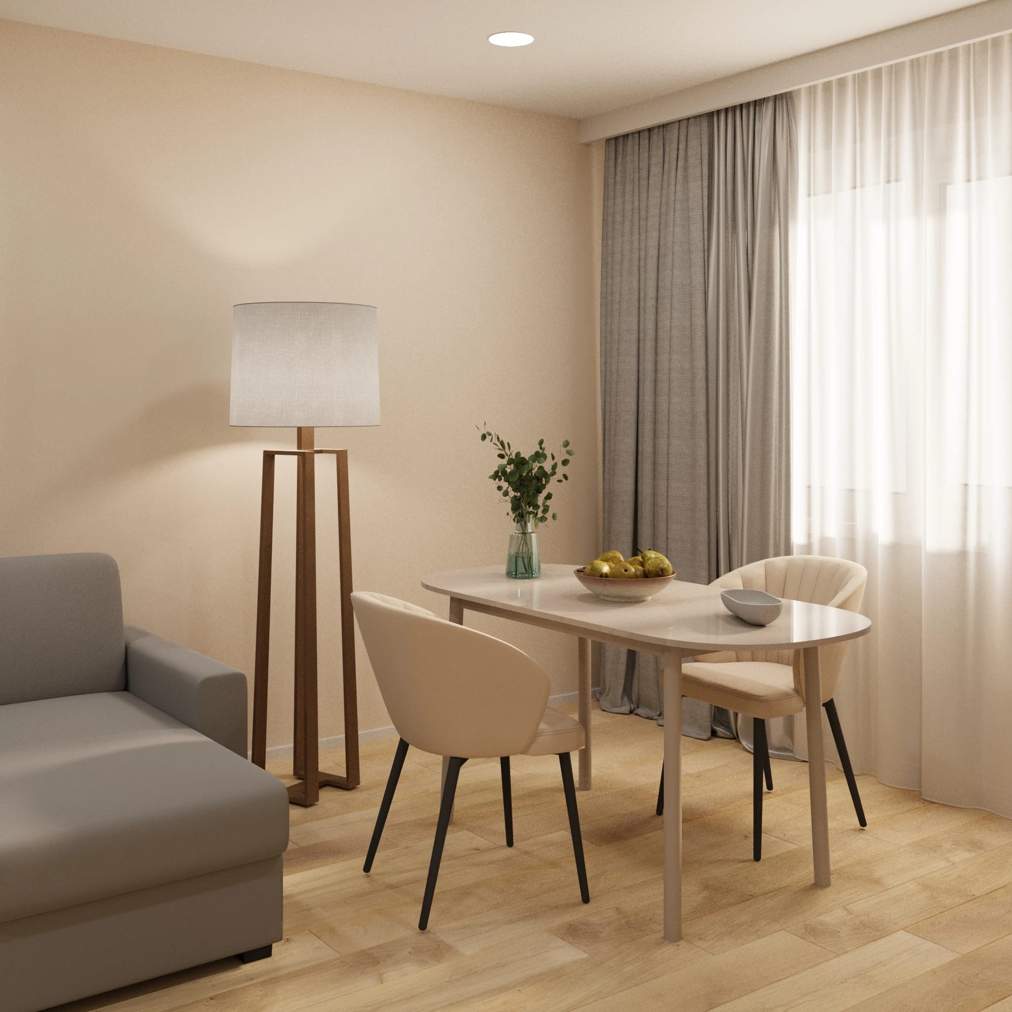 РАУНД (ROUND)/ЭРВИН-120 (Капучино/Капучино) - фото 1