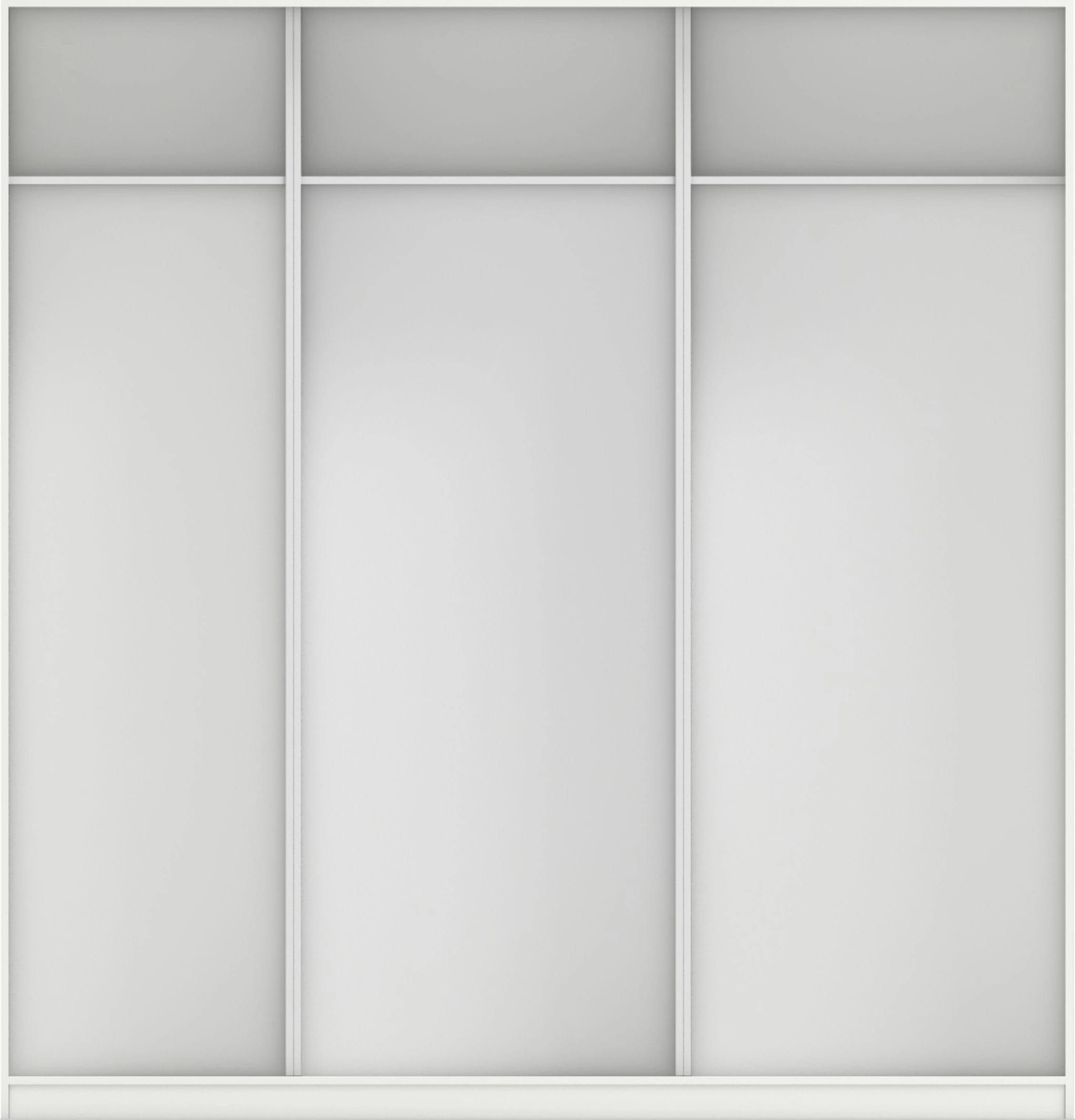 КОРПУС ШКАФА 2200*600*2300 ММ С АНТРЕСОЛЬНЫМИ ПОЛКАМИ (Корпус: БЕЛЫЙ шагрень, Наполнение: БЕЛЫЙ шагрень) - фото 3