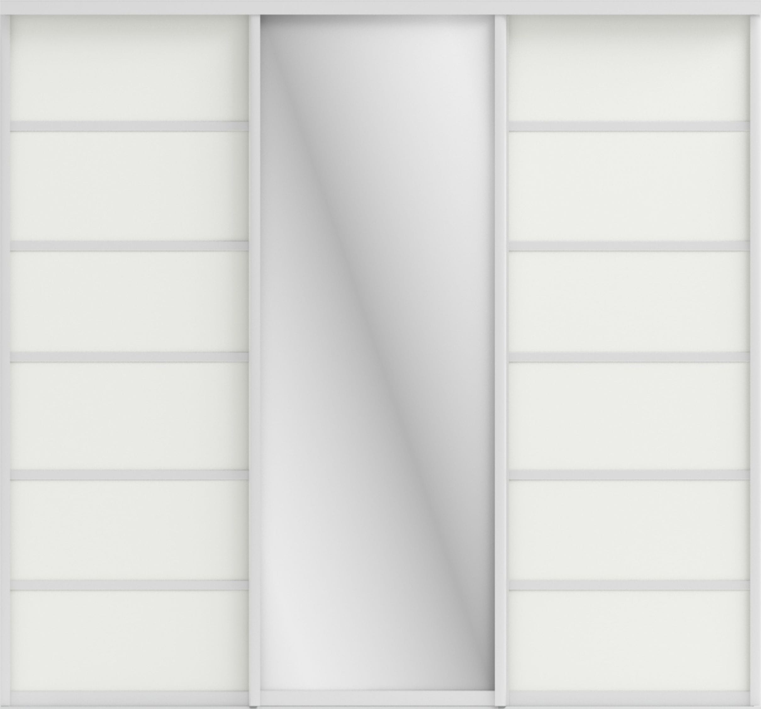 СТИВ (ЗЕРКАЛО/ЛДСП) (белый шагрень/хром) - фото 1