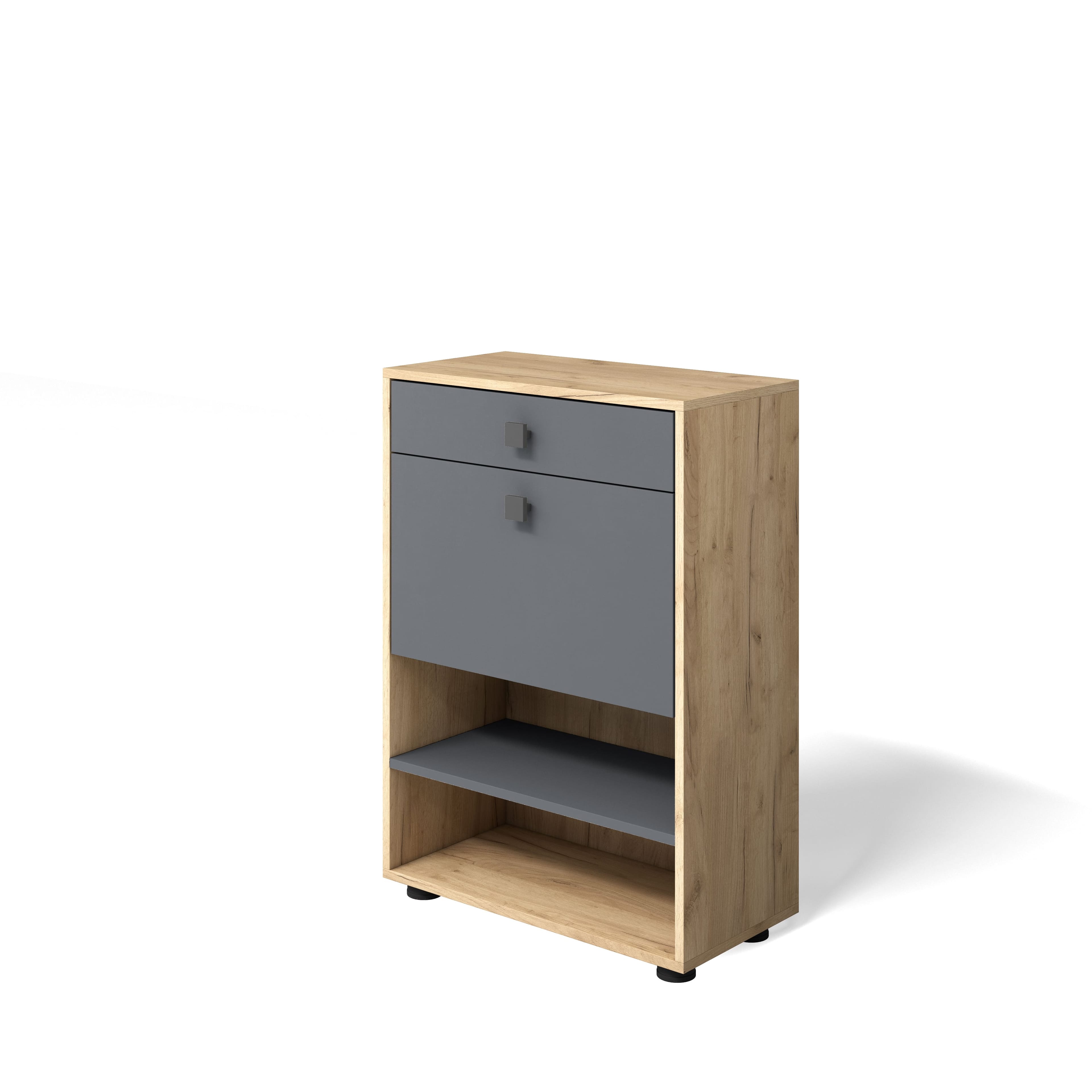 МИНИ (Дуб золотой крафт/серый графит) - фото 1