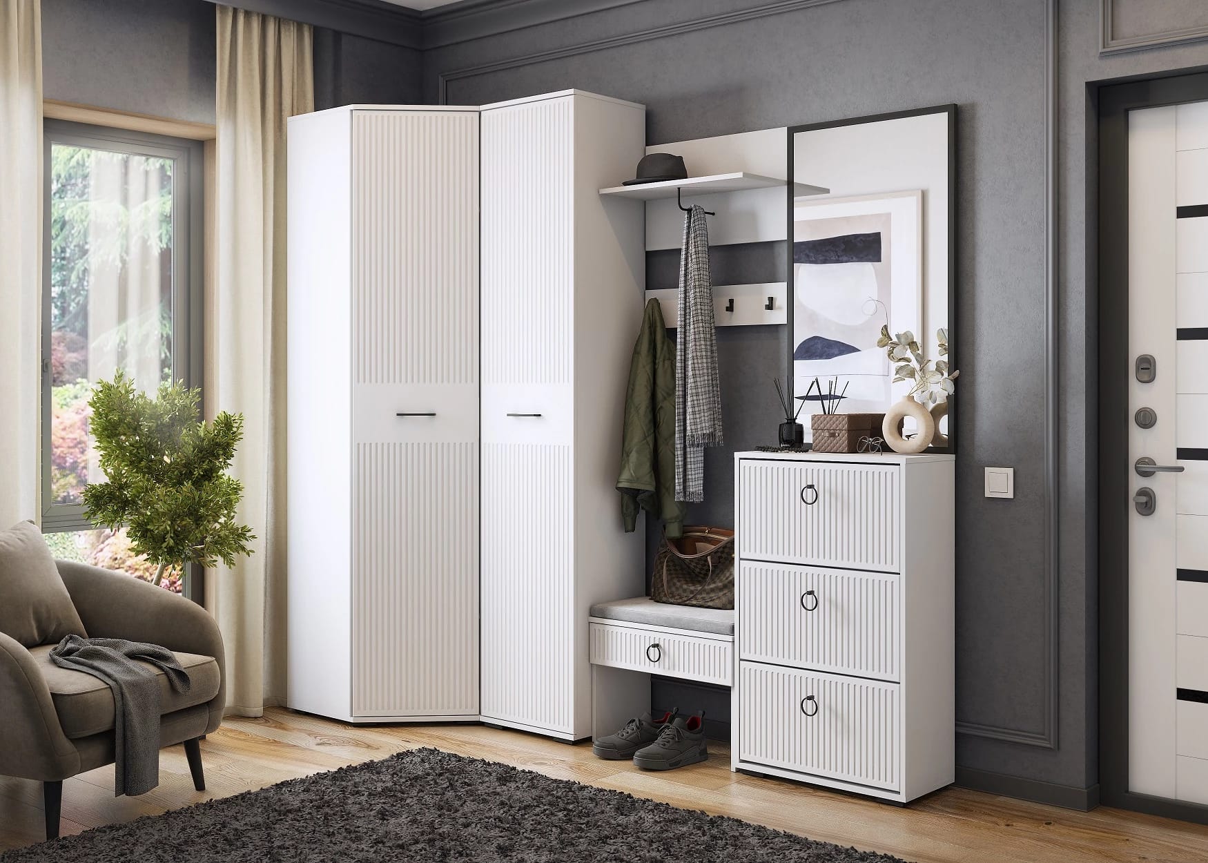 ШАРЛИЗ (белый/белый) - фото 3