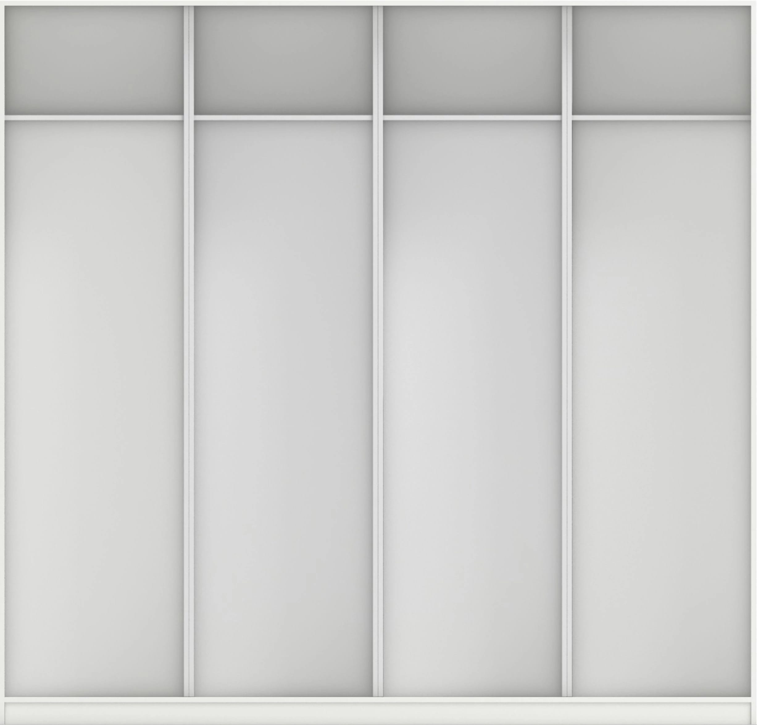 КОРПУС ШКАФА 2400*600*2300 ММ С АНТРЕСОЛЬНЫМИ ПОЛКАМИ (Корпус: БЕЛЫЙ шагрень, Наполнение: БЕЛЫЙ шагрень) - фото 3