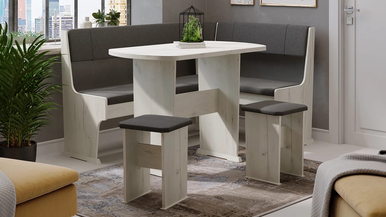 РИО (дуб крафт белый/микровелюр duna steel) - фото 5