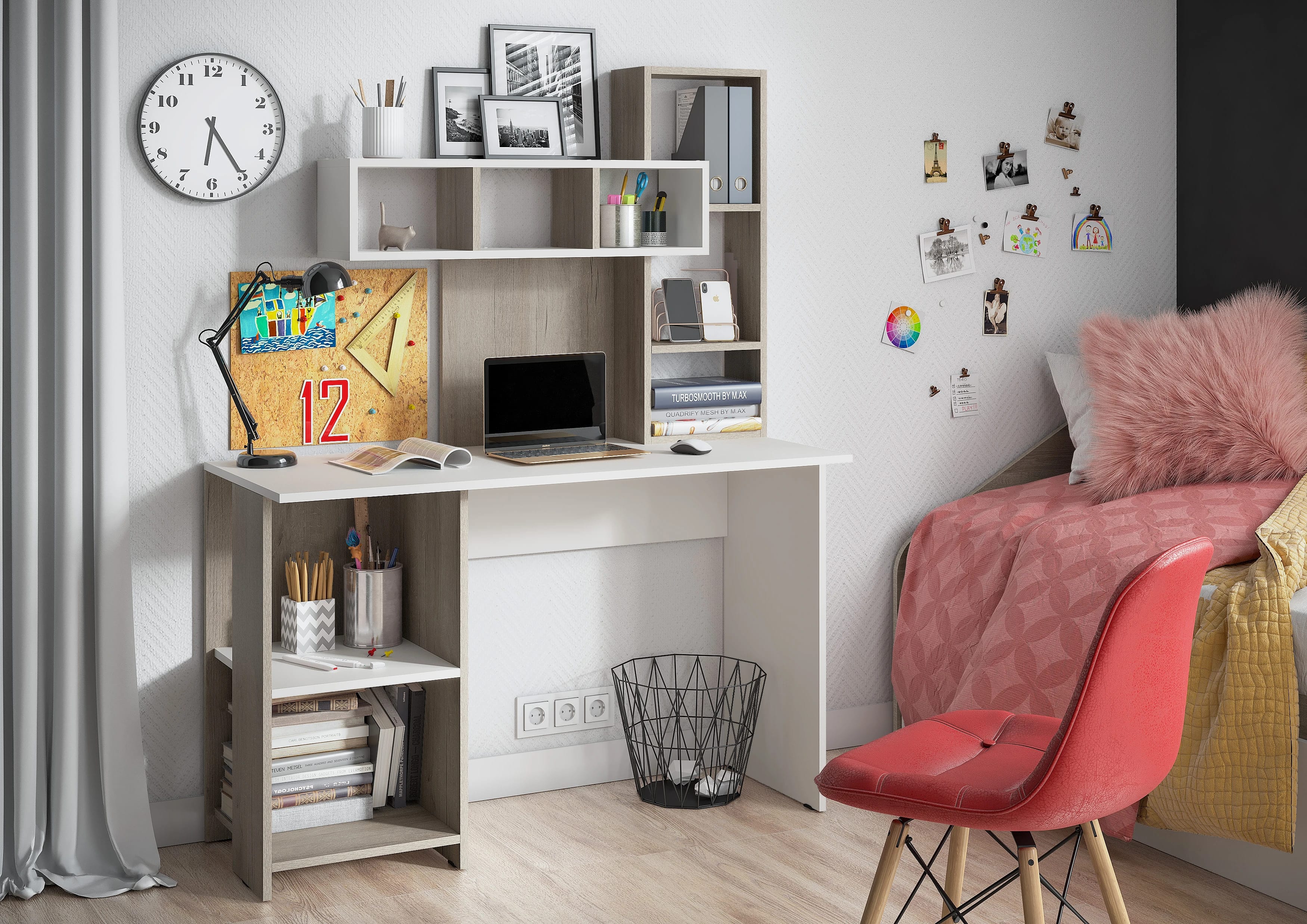 ОЛИМП (дуб крафт серый/белый) - фото 3