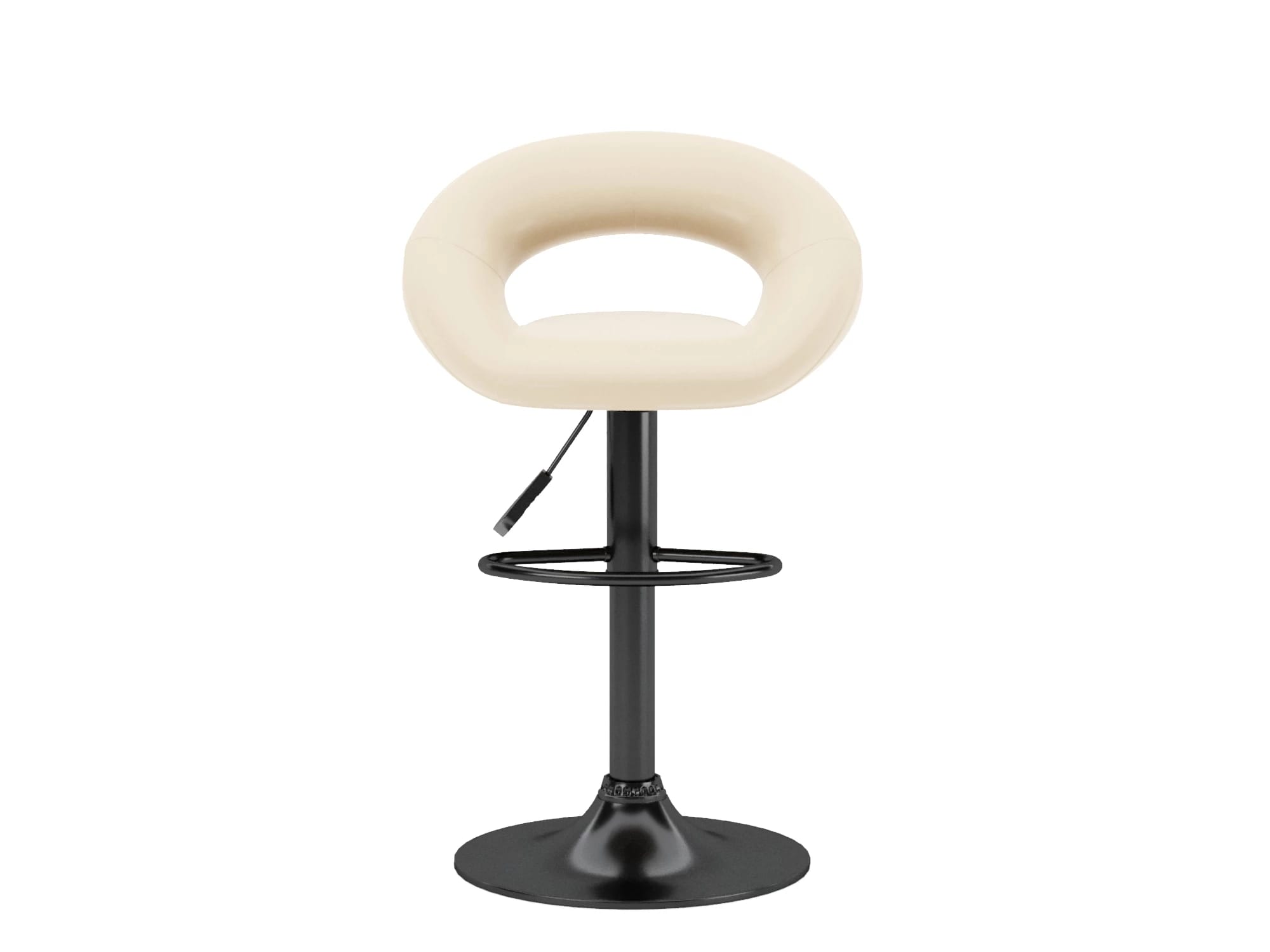 Стул барный (арт. ZS-603), опора ЧЕРНЫЙ (комплект 2 шт.) (Pu beige (к/з бежевый)) - фото 5