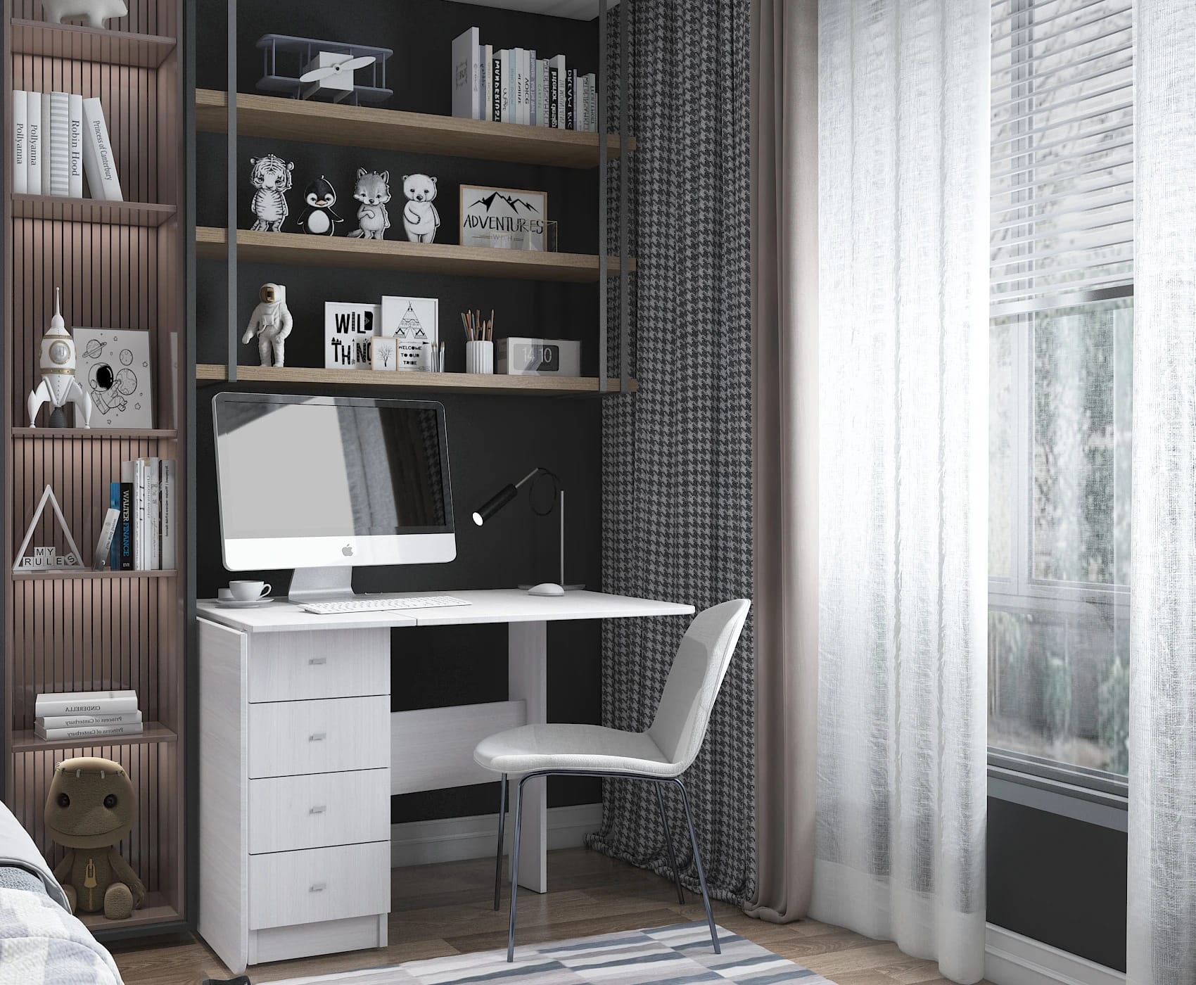 СТОЛ КНИГА С ЯЩИКАМИ (400/1800*800*750) (анкор) - фото 8