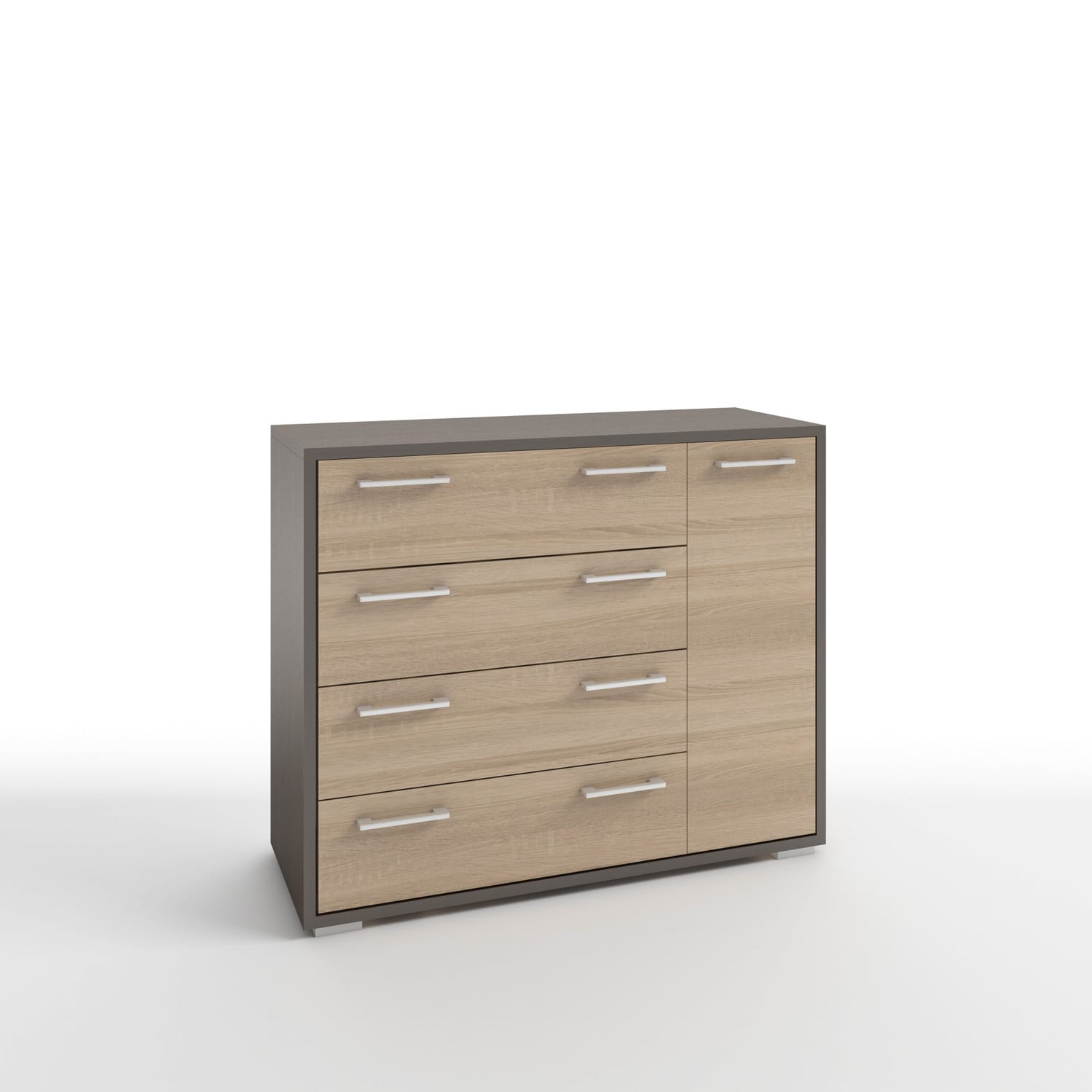 ПАЙН-4.1 (корпус венге темный/фасад дуб сонома) - фото 1