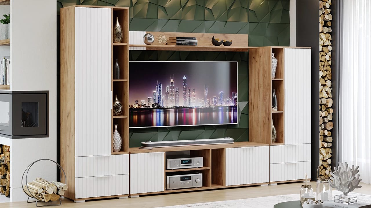 ХИЛТОН (Дуб крафт золотой/Белый матовый) - фото 7