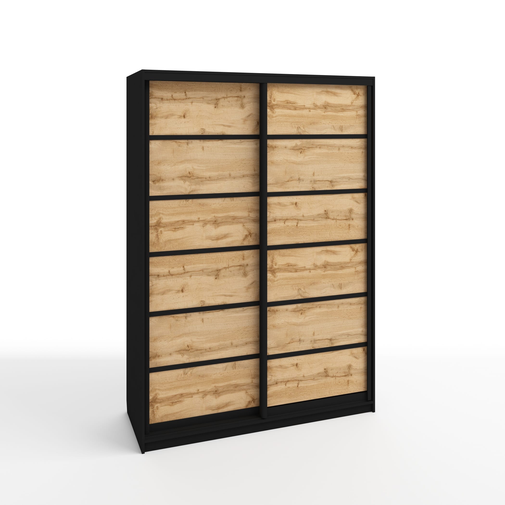 СТИВ (черный/дуб вотан./профиль черный матовый) - фото 1