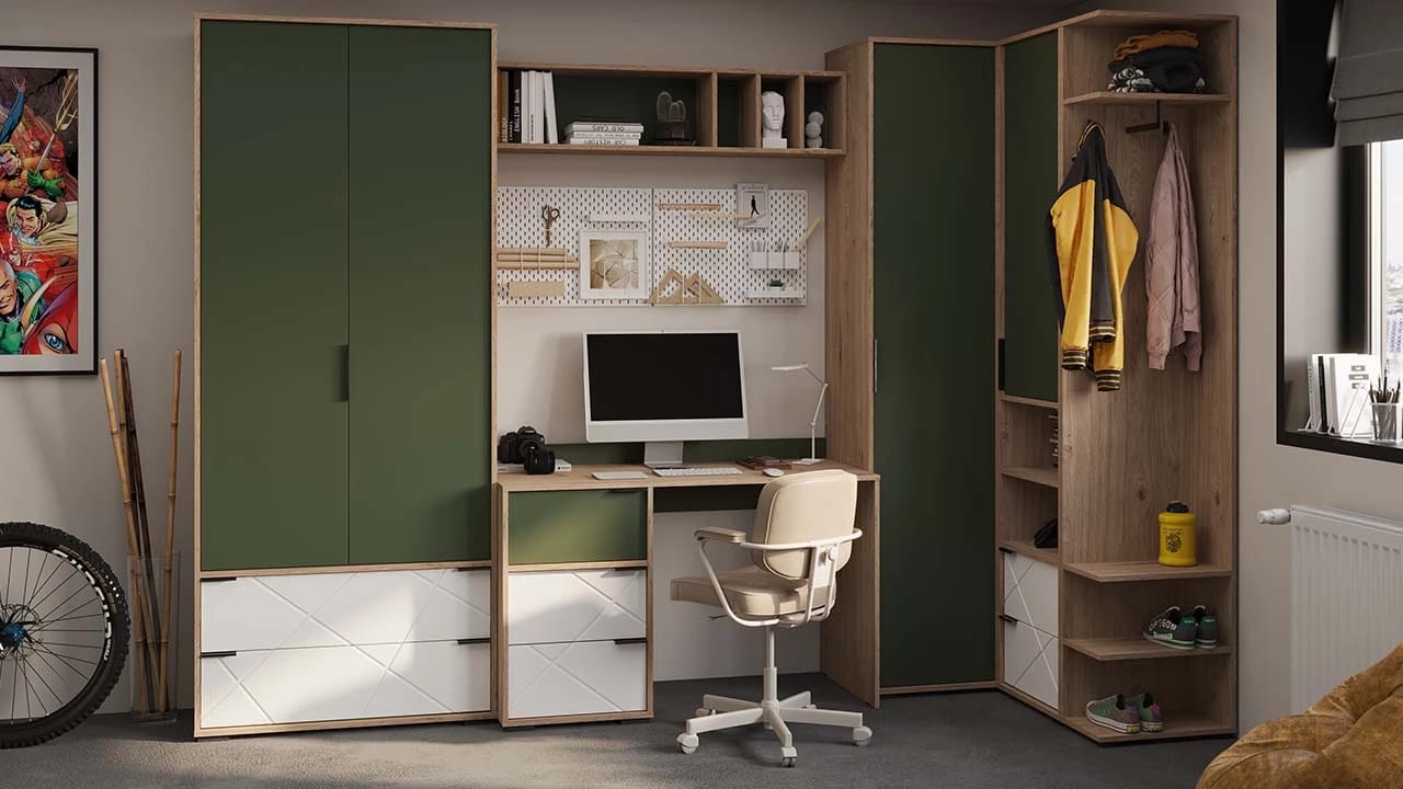 ЛЕО (Гикори джексон/Дымчатый зеленый) - фото 7