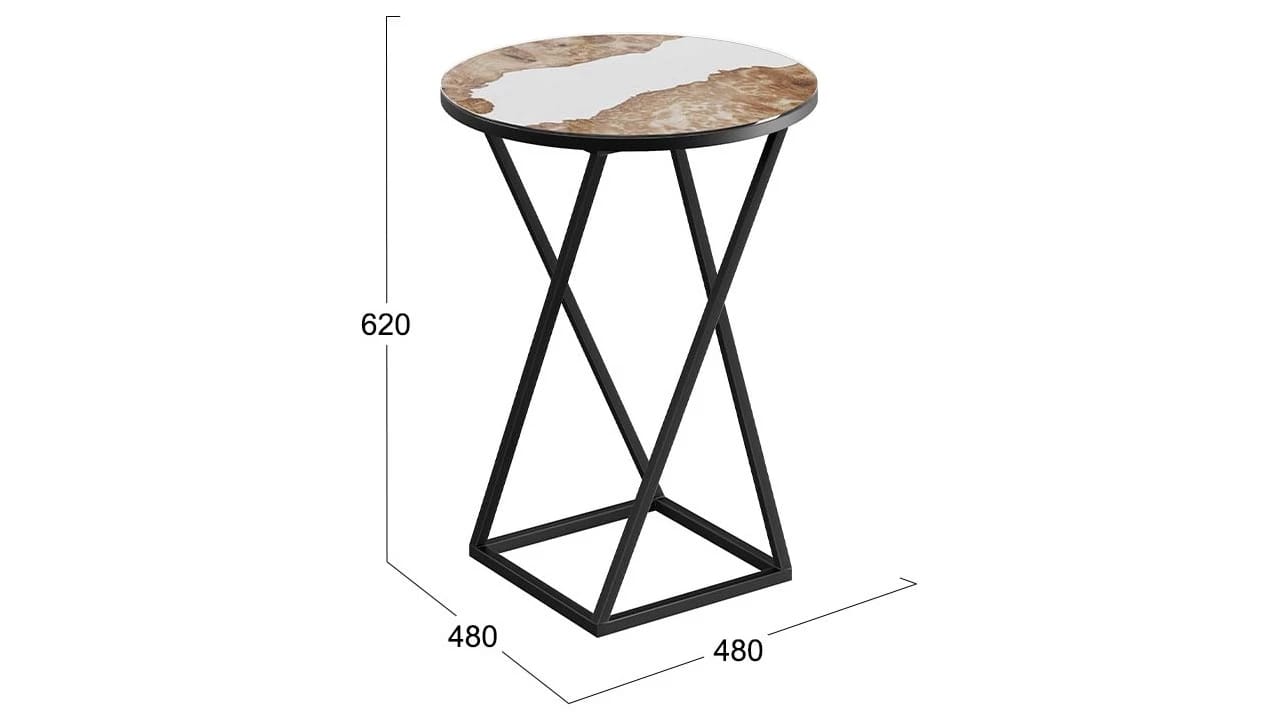ДП 1-03-05 (чёрный/стекло с рисунком слэб белый) - фото 3
