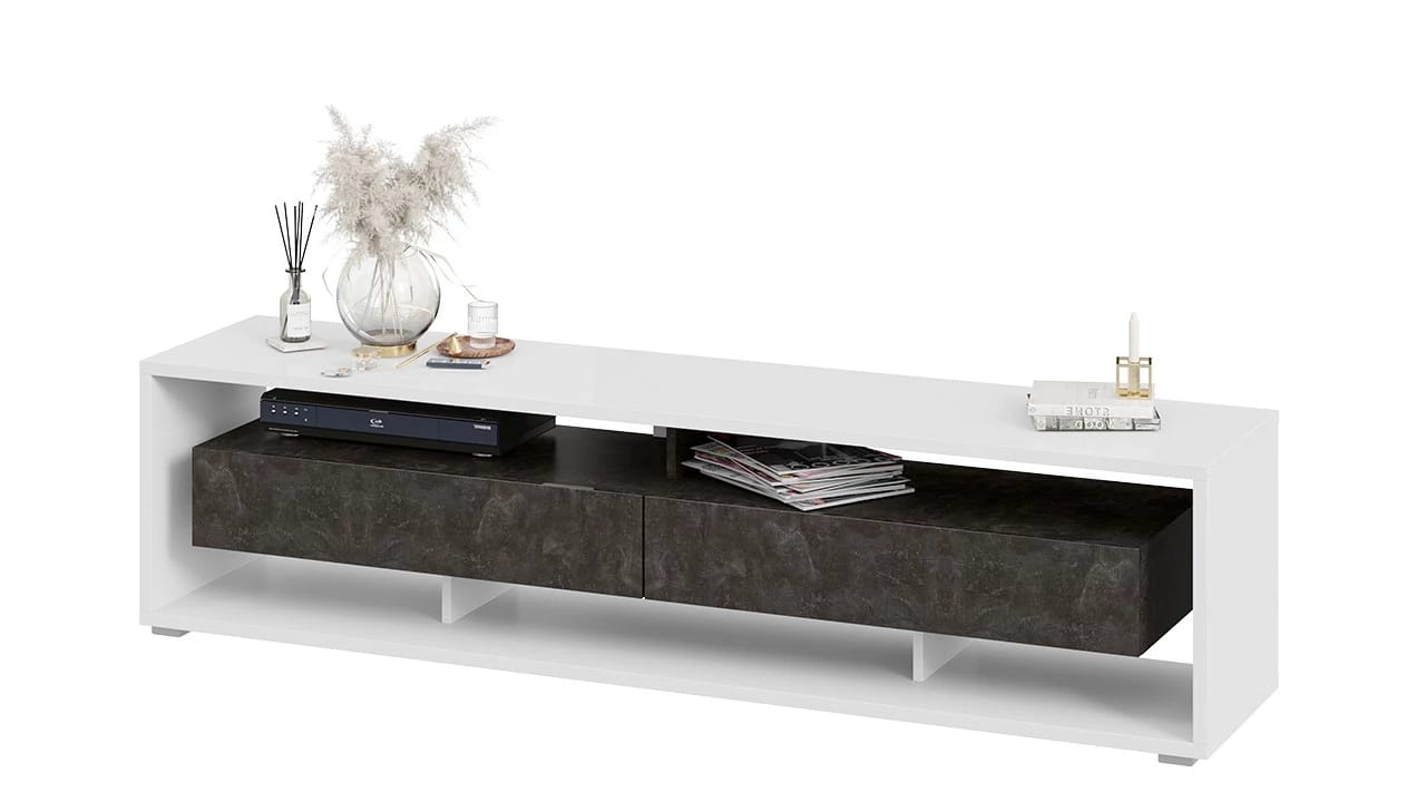 МОНТАНА (белый/ателье темный глянец) - фото 1