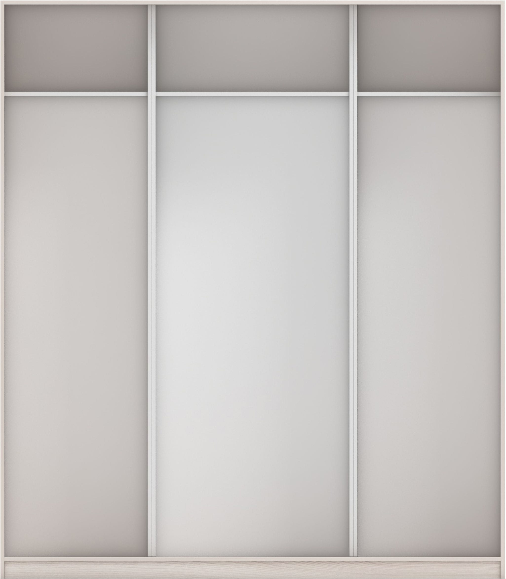 КОРПУС ШКАФА 2000*600*2300 ММ С АНТРЕСОЛЬНЫМИ ПОЛКАМИ (Корпус: ЯСЕНЬ СВЕТЛЫЙ, Наполнение: БЕЛЫЙ шагрень) - фото 3