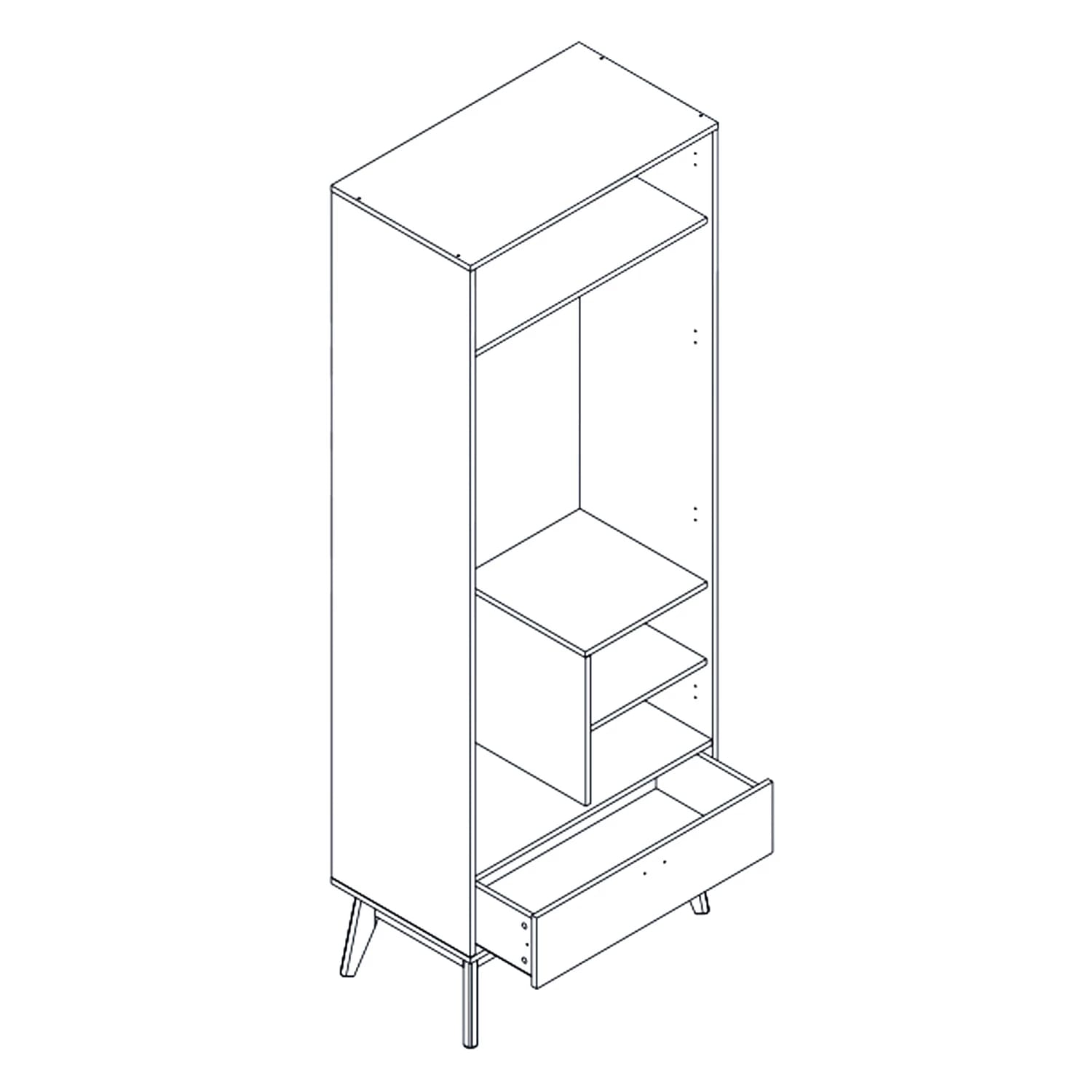 КАЛГАРИ (Дуб натуральный светлый / Белый матовый) - фото 2