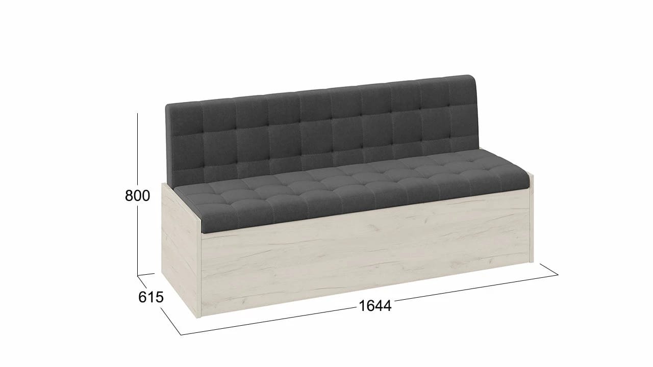 ФОРЕСТ (дуб крафт белый/велюр серый) - фото 3