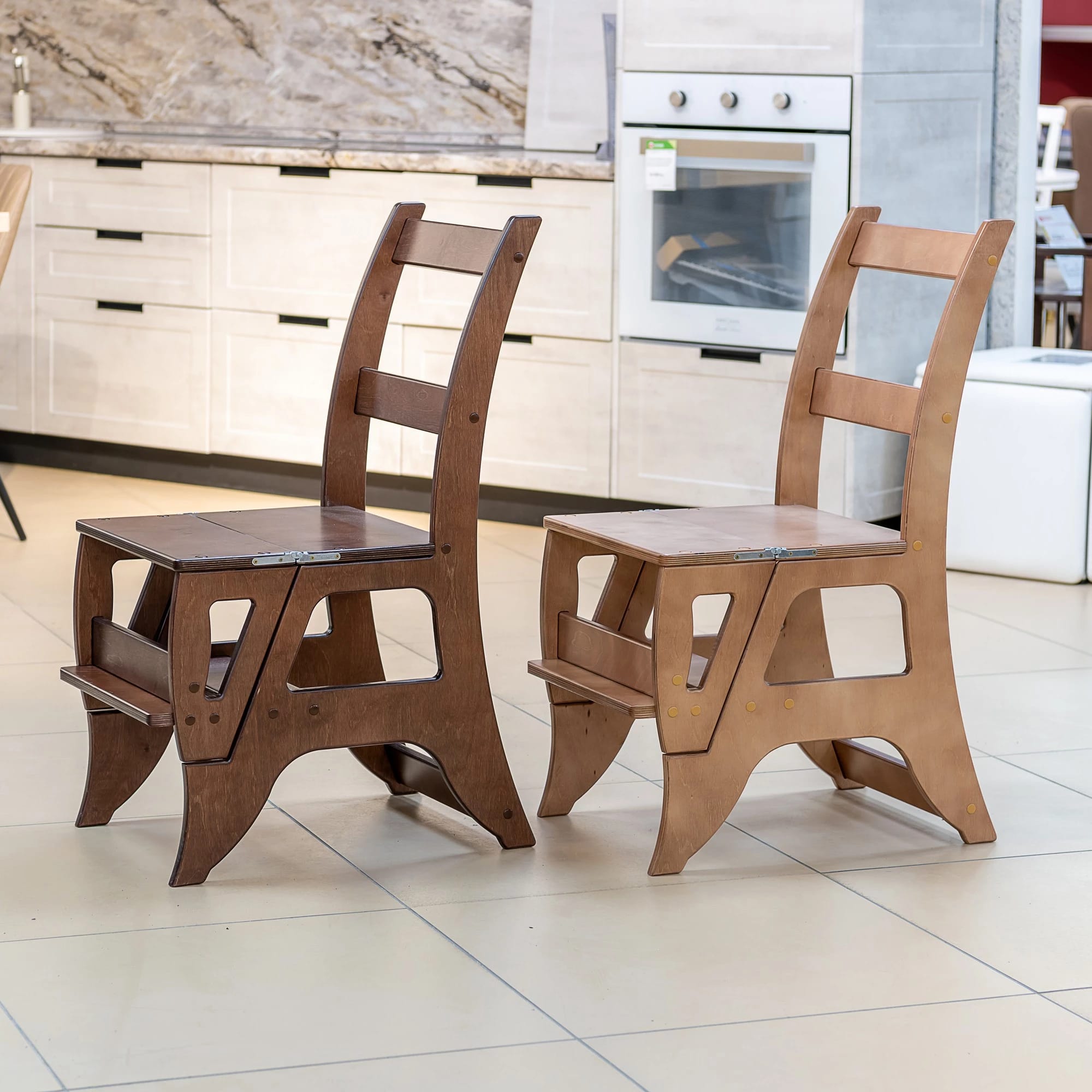 Стул-стремянка (орех) - фото 5