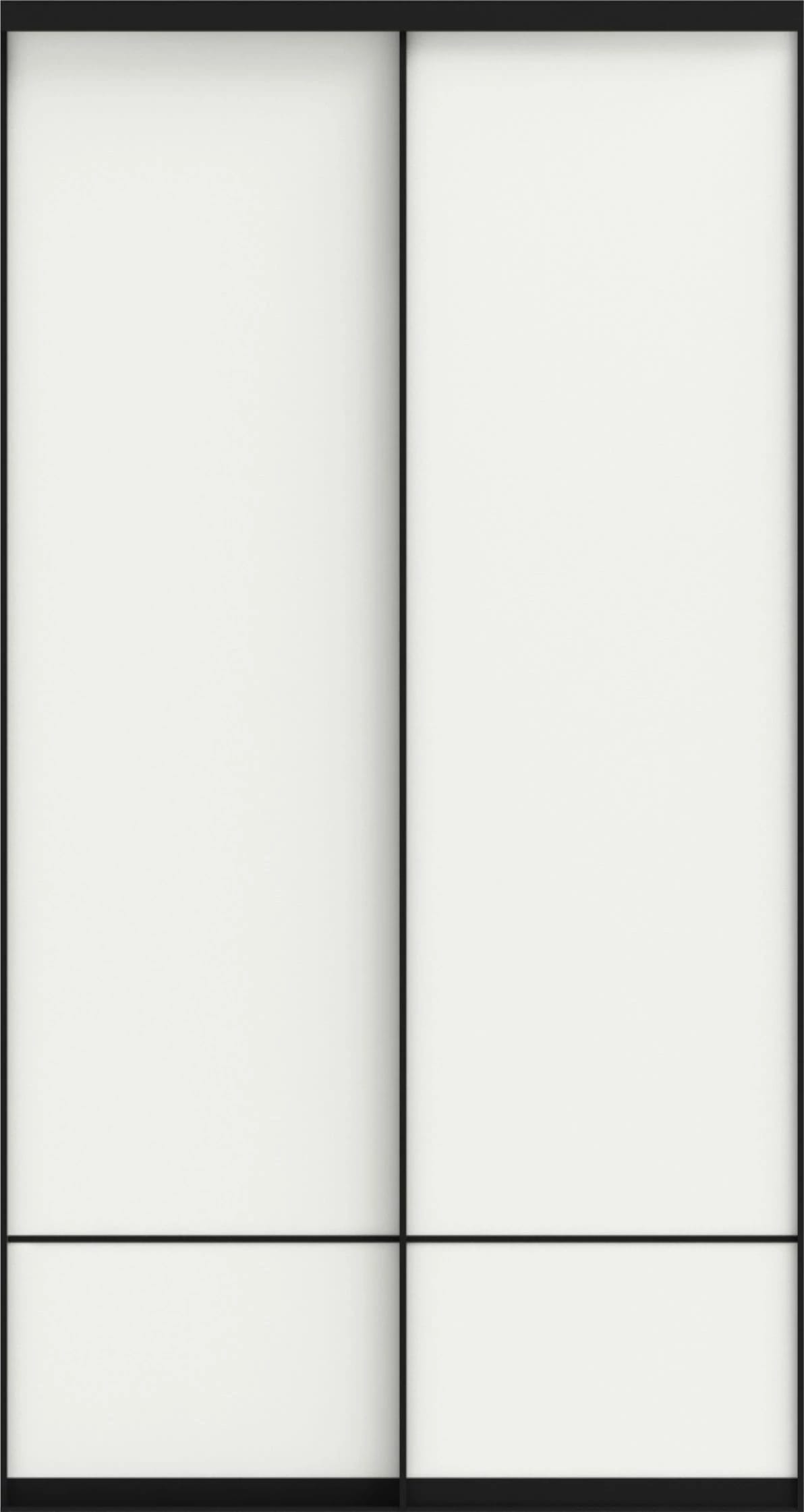 SLIM (ЛДСП) (белый матовый/профиль черный Slim) - фото 2